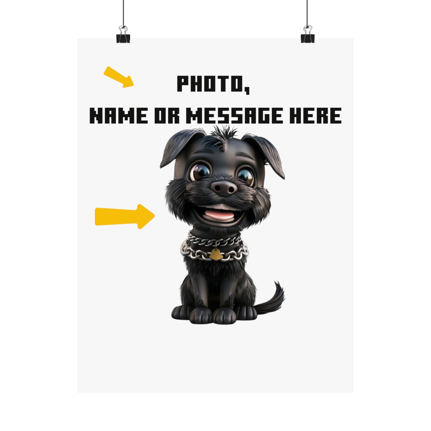 Create Your Masterpiece Poster: Custom Photo, Name, & Message | Jarastyle Personalized Gifts