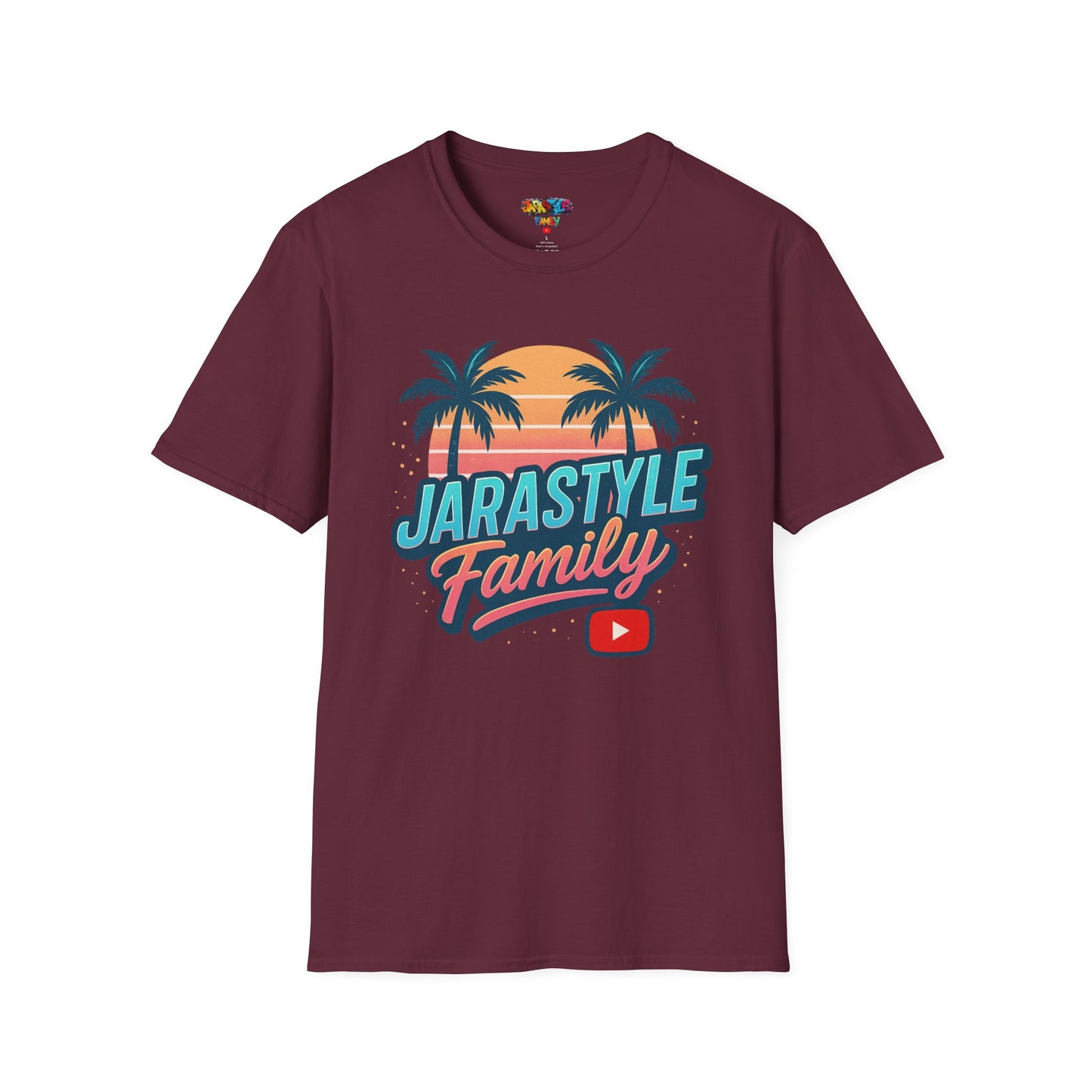 JARASTYLE Family T-Shirt - Unisex Softstyle Tee, Summer Vibes Shirt, Family Reunion Gift, Travel Clothing, YouTube Merchandise