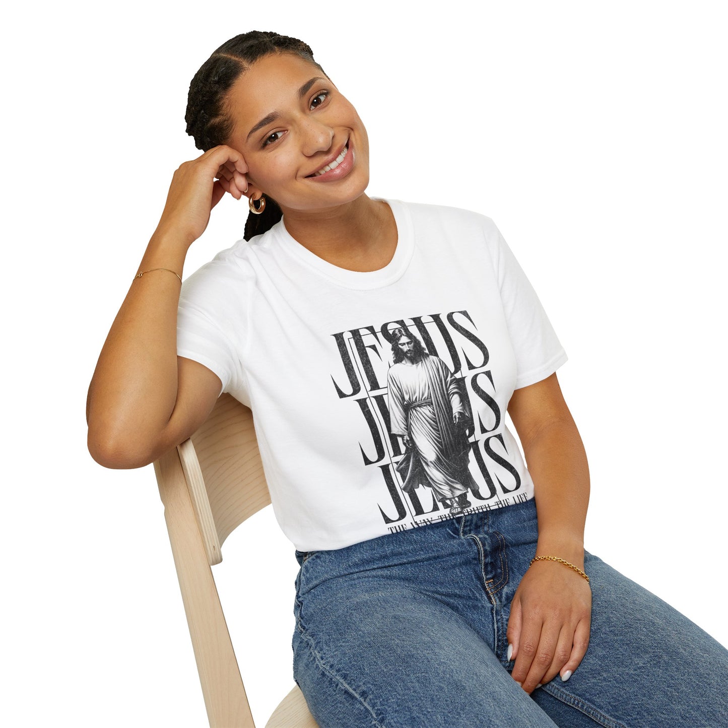 Inspirational Graphic T-Shirt for Faith and Family, Jesus Tee, Family Reunion Apparel, Religious Gift, Everyday Wear