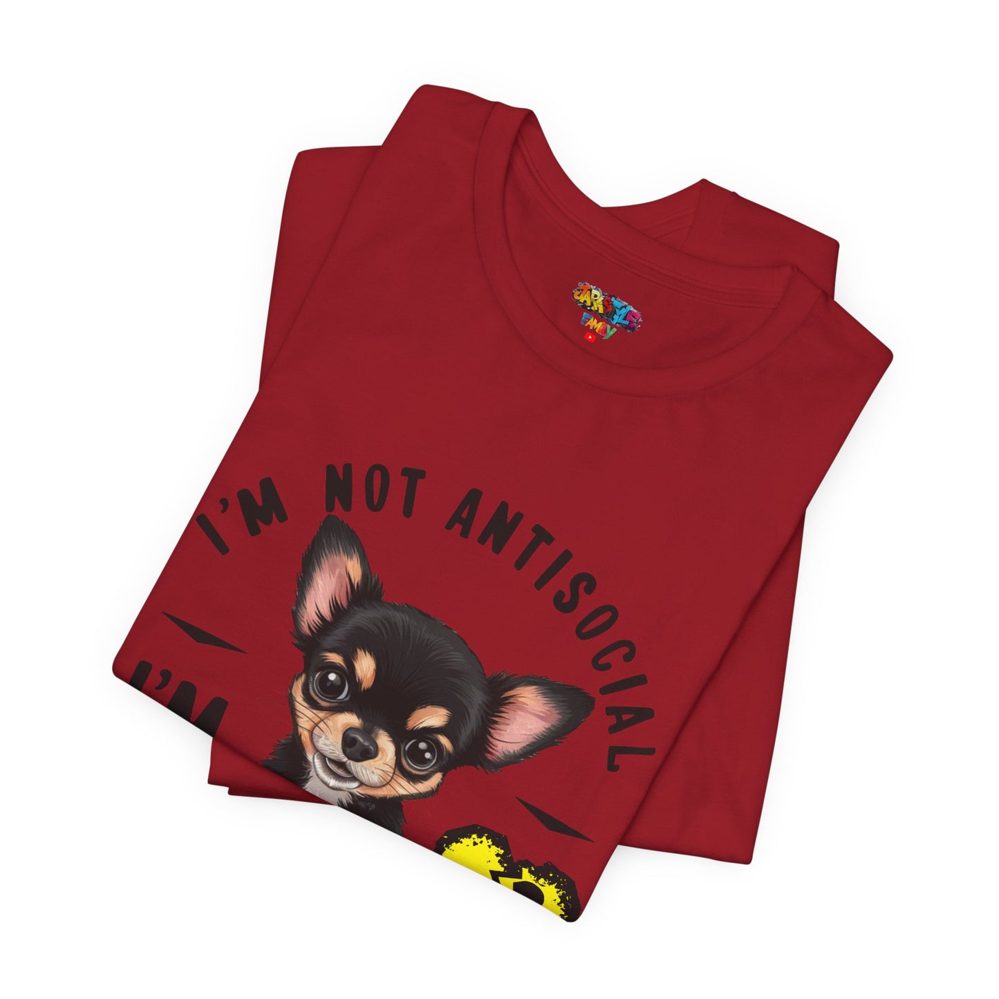 Anti-Stupid Chihuahua Tee: Boldly Speak Your Mind | Jarastyle Humor Collection