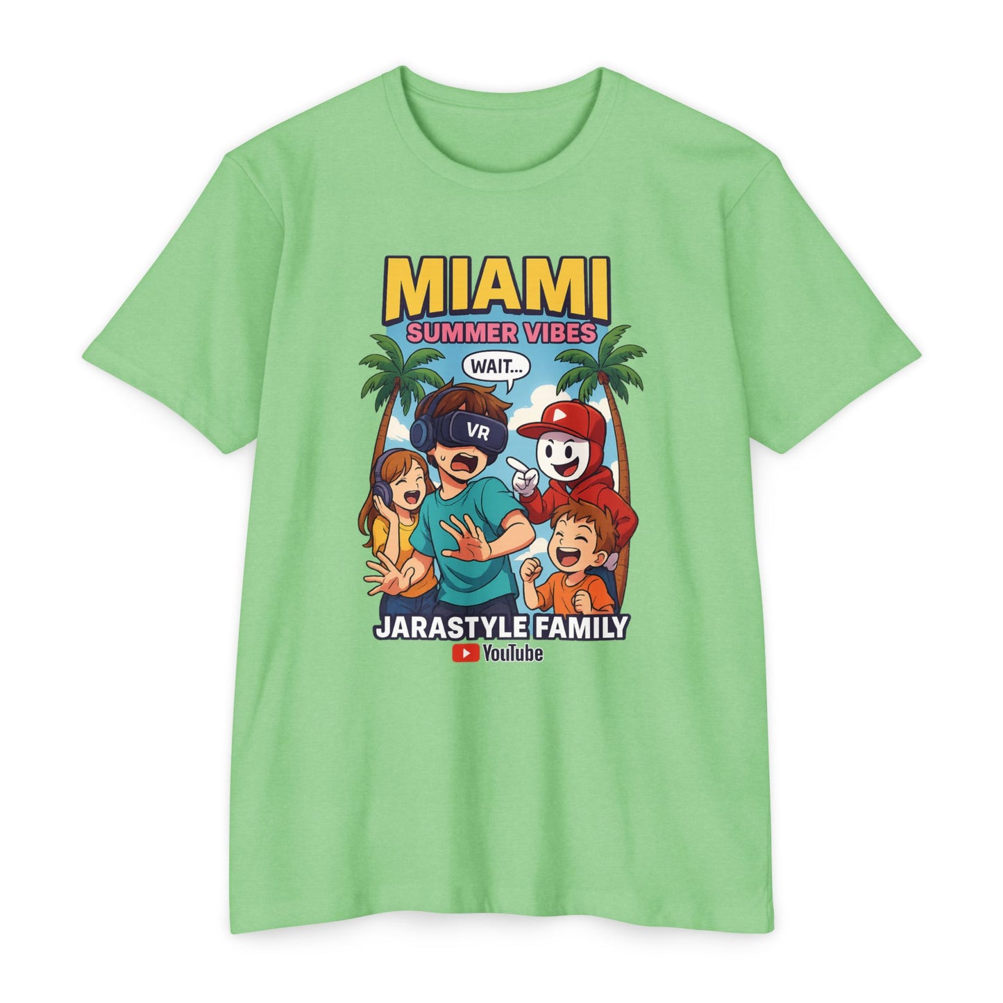 Miami Summer Vibes T-Shirt, Family Fun Tee, Unisex Graphic Shirt, Vacation Outfit, YouTube Merch, Casual Summer Wear