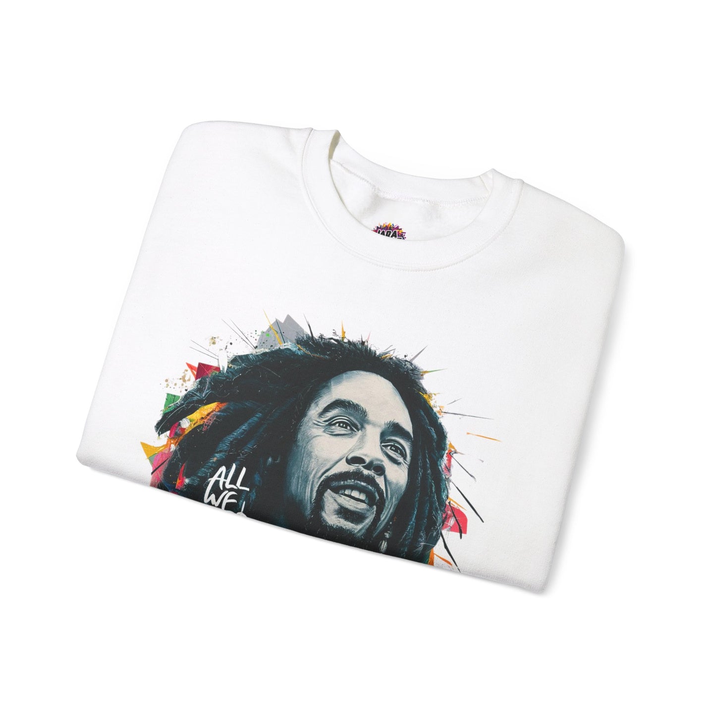 Bob Marley Tribute Sweatshirt: 'All We Need Is Love' | Jarastyle Reggae Collection