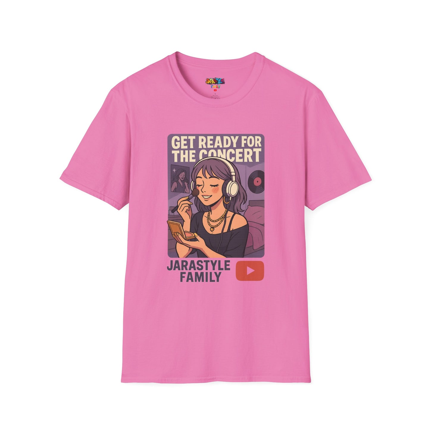 Get Ready for the Concert Unisex Softstyle T-Shirt, Music Lover Tee, Concert Attendee Shirt, Gift for Musicians, Unique Graphic Tee