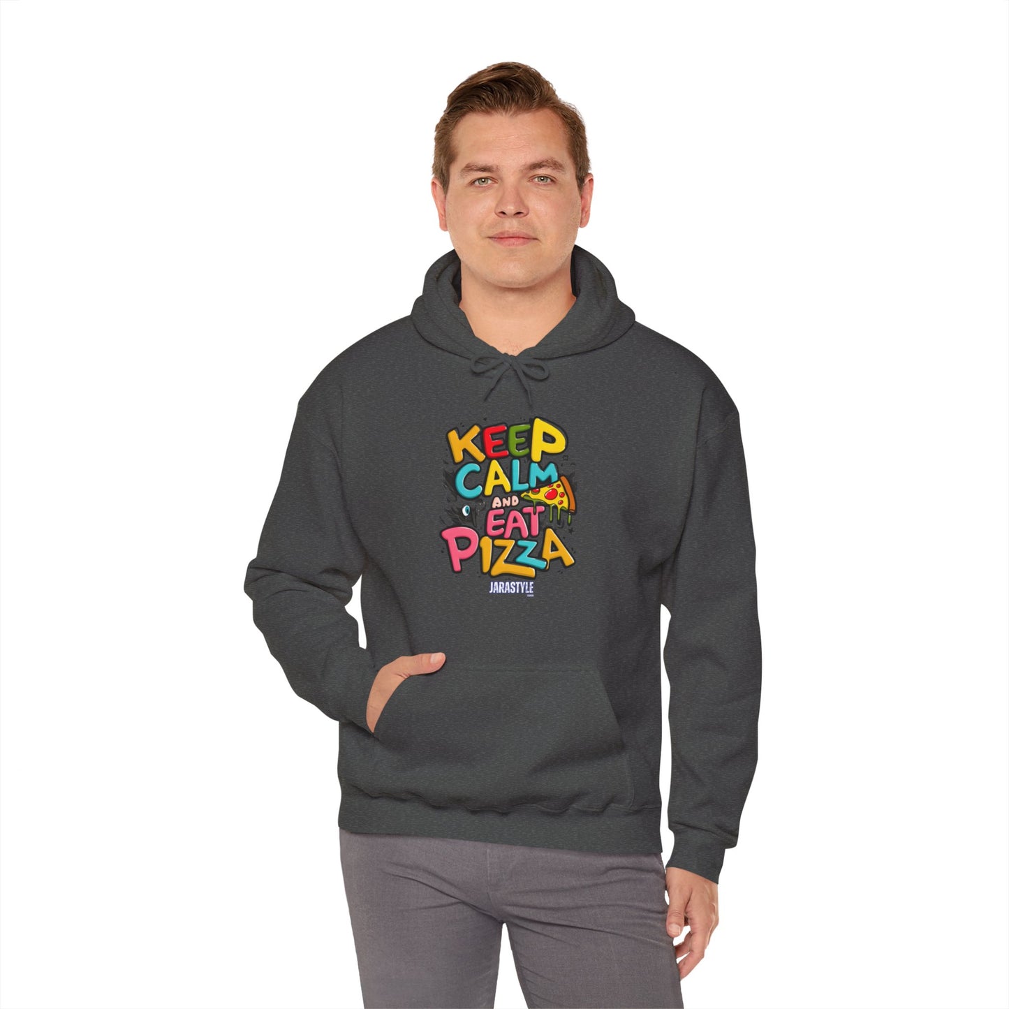 Keep Calm and Eat Pizza Hoodie | Jarastyle Comfort Collection