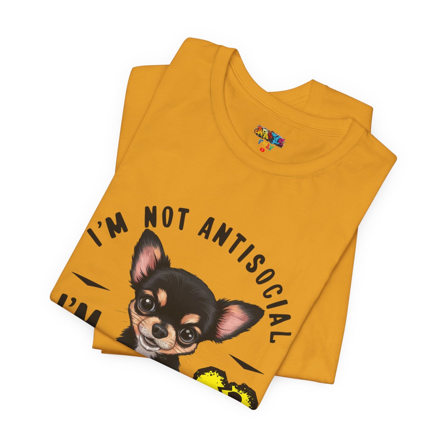Anti-Stupid Chihuahua Tee: Boldly Speak Your Mind | Jarastyle Humor Collection