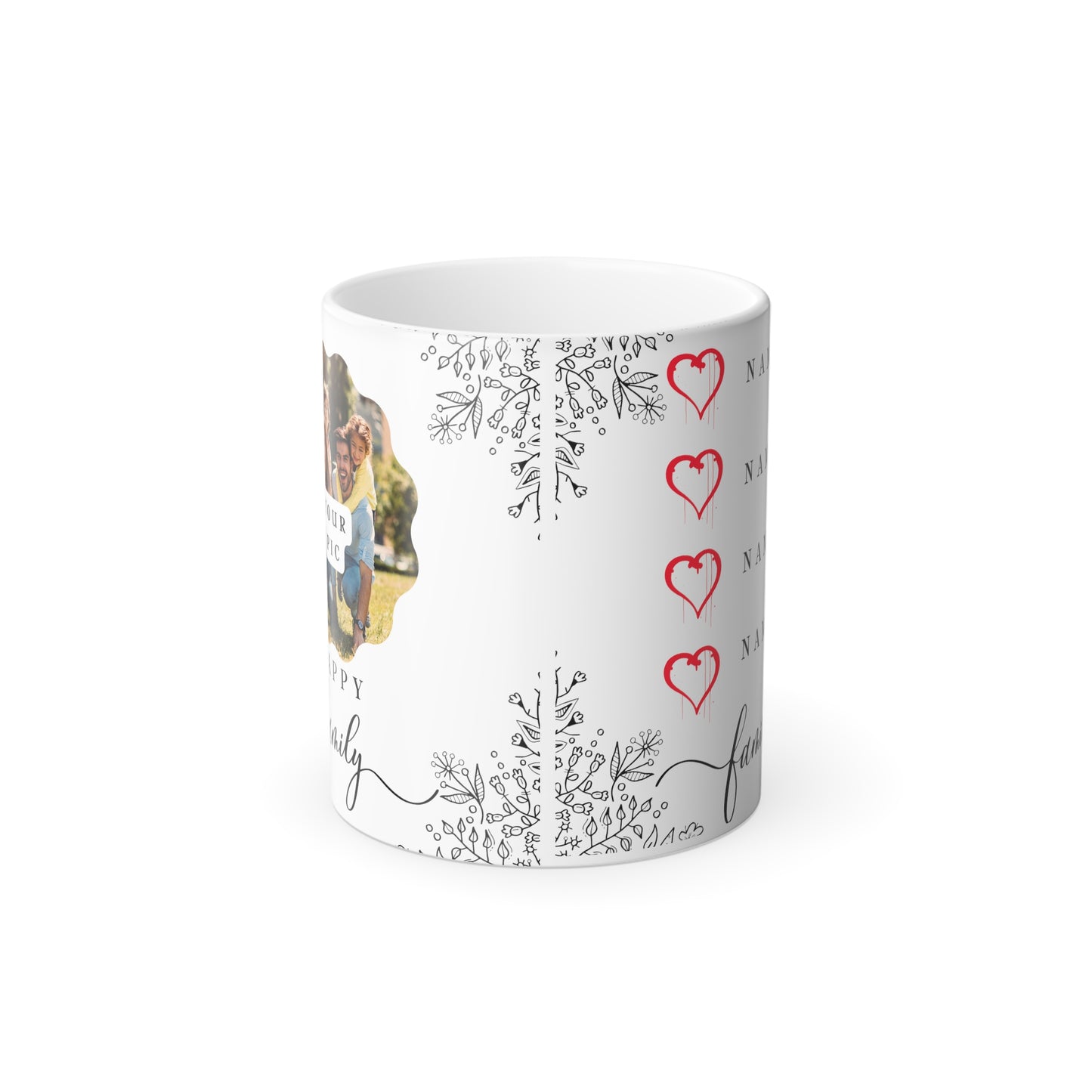 Custom Family Photo & Name Mug: Cherish Your Loved Ones | Jarastyle Personal Keepsakes Collection