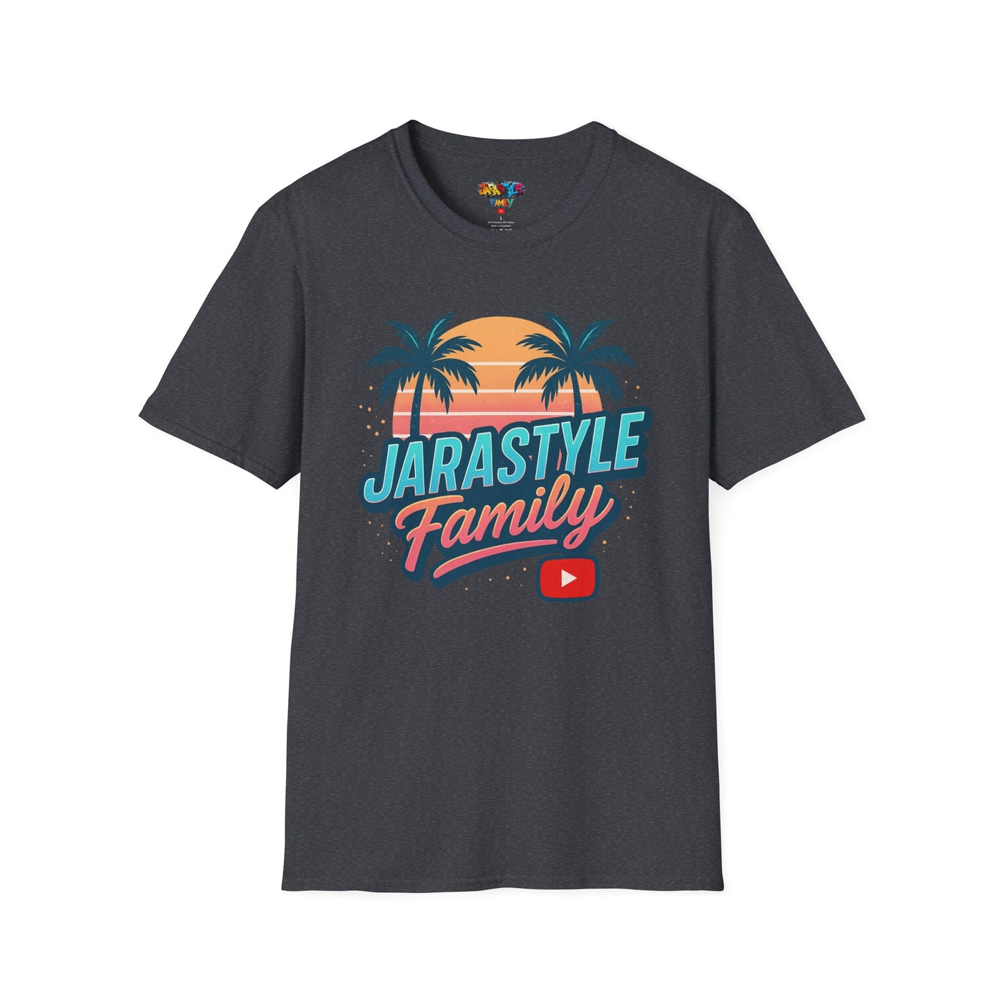 JARASTYLE Family T-Shirt - Unisex Softstyle Tee, Summer Vibes Shirt, Family Reunion Gift, Travel Clothing, YouTube Merchandise
