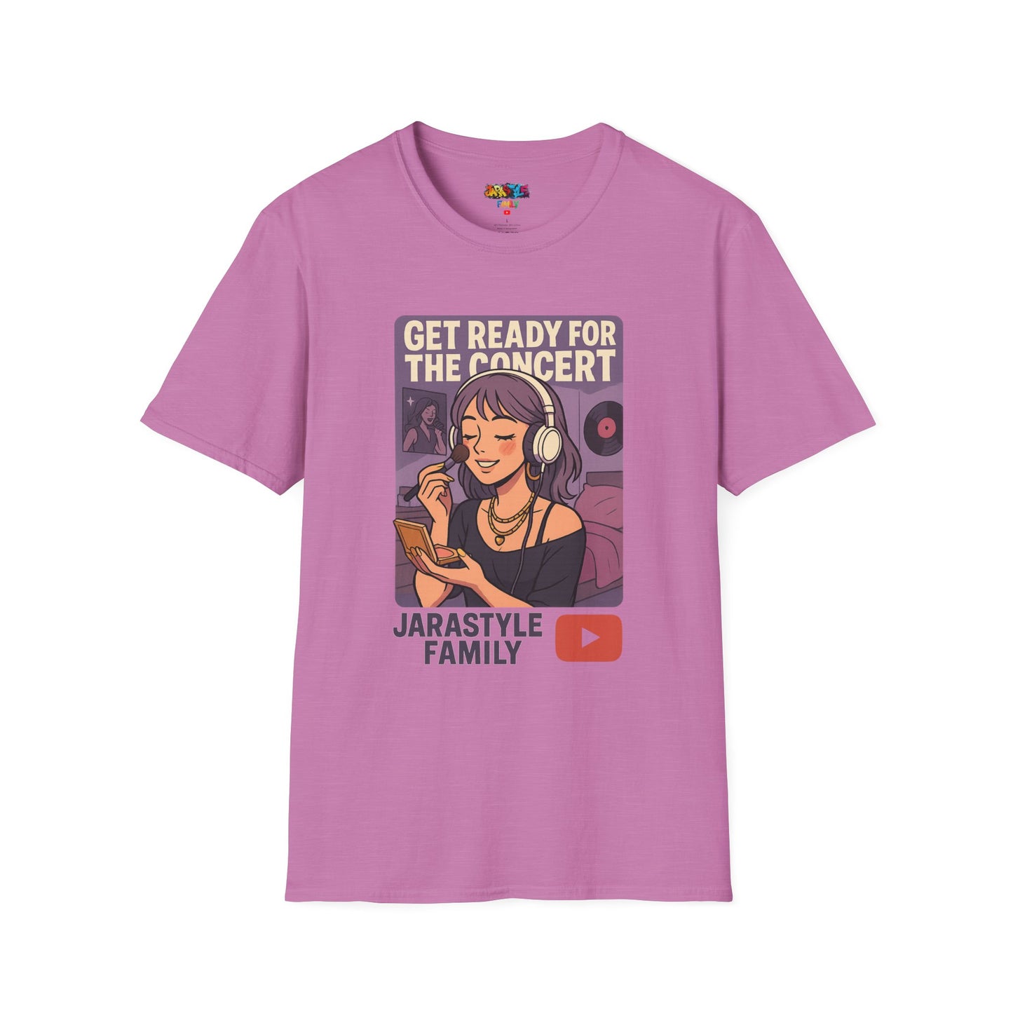 Get Ready for the Concert Unisex Softstyle T-Shirt, Music Lover Tee, Concert Attendee Shirt, Gift for Musicians, Unique Graphic Tee