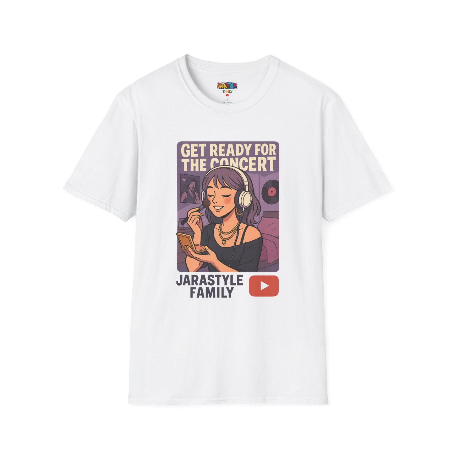 Get Ready for the Concert Unisex Softstyle T-Shirt, Music Lover Tee, Concert Attendee Shirt, Gift for Musicians, Unique Graphic Tee