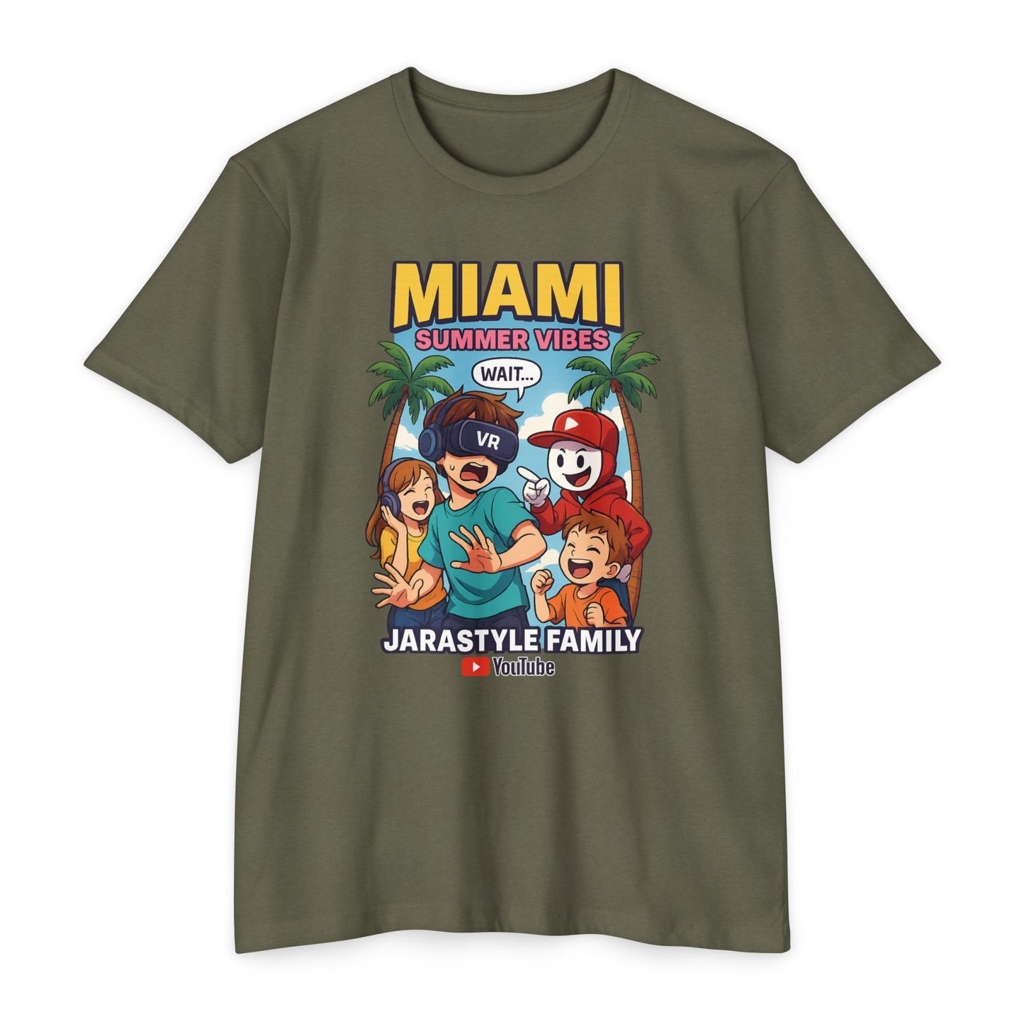 Miami Summer Vibes T-Shirt, Family Fun Tee, Unisex Graphic Shirt, Vacation Outfit, YouTube Merch, Casual Summer Wear