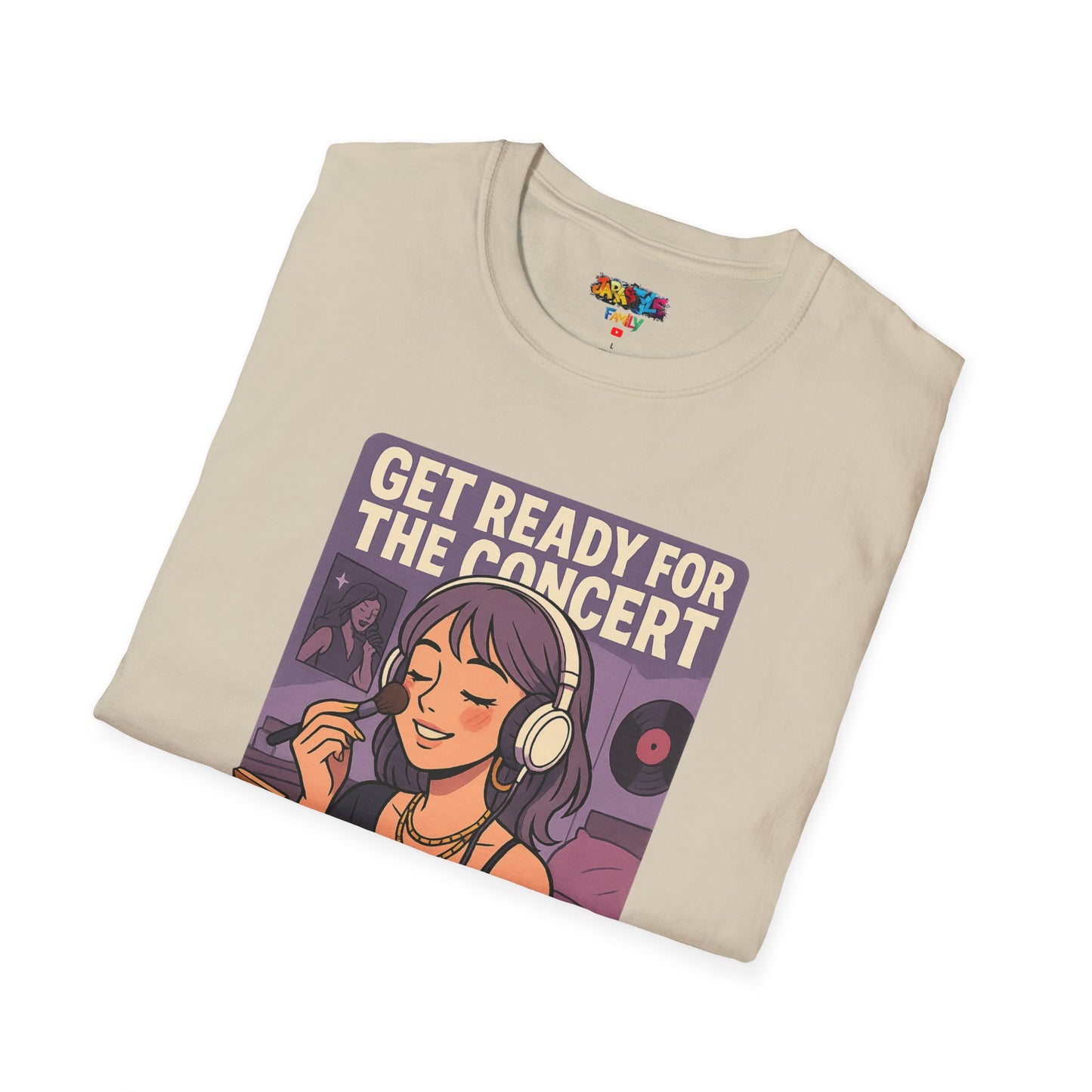 Get Ready for the Concert Unisex Softstyle T-Shirt, Music Lover Tee, Concert Attendee Shirt, Gift for Musicians, Unique Graphic Tee