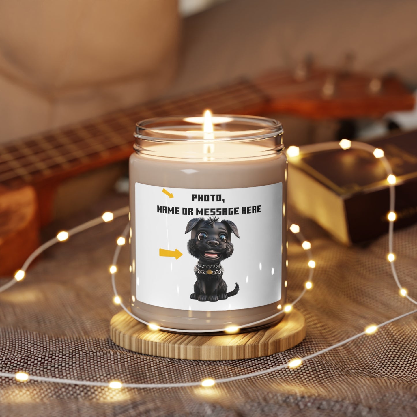 Create Your Light Custom Candle: Photo, Name, & Message | Jarastyle Personalized Gifts