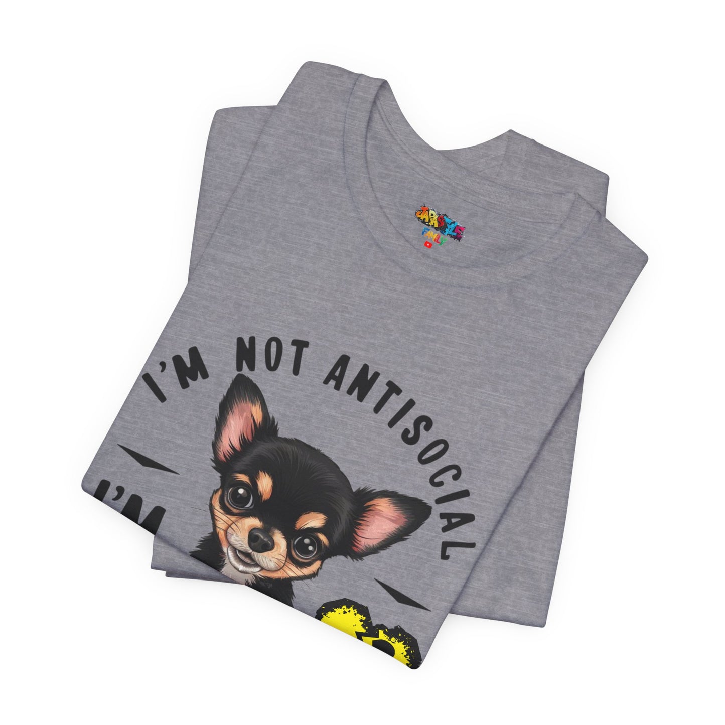 Anti-Stupid Chihuahua Tee: Boldly Speak Your Mind | Jarastyle Humor Collection