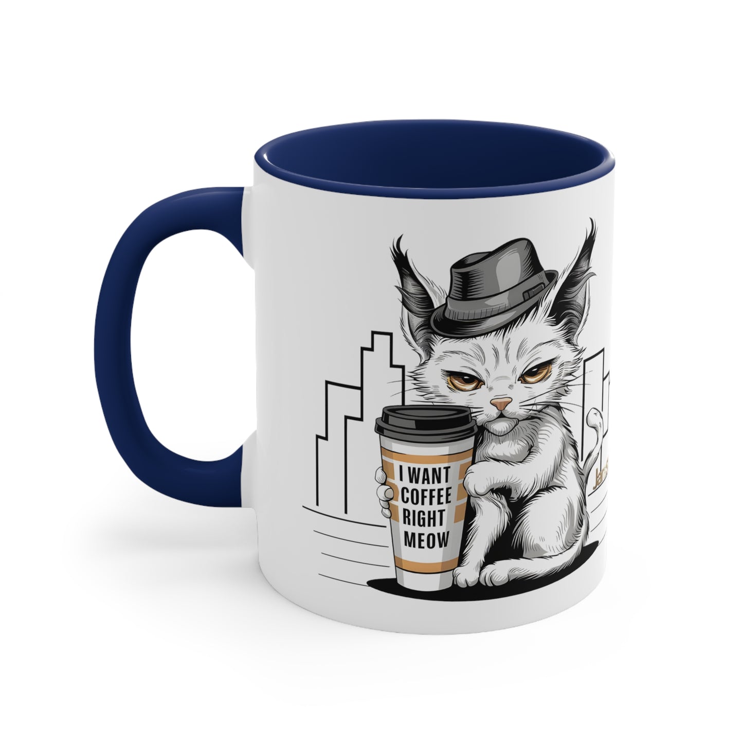 Cat Lover's Coffee Mug for Mom: 'I Want My Coffee Right Meaw' | Jarastyle Pet Collection