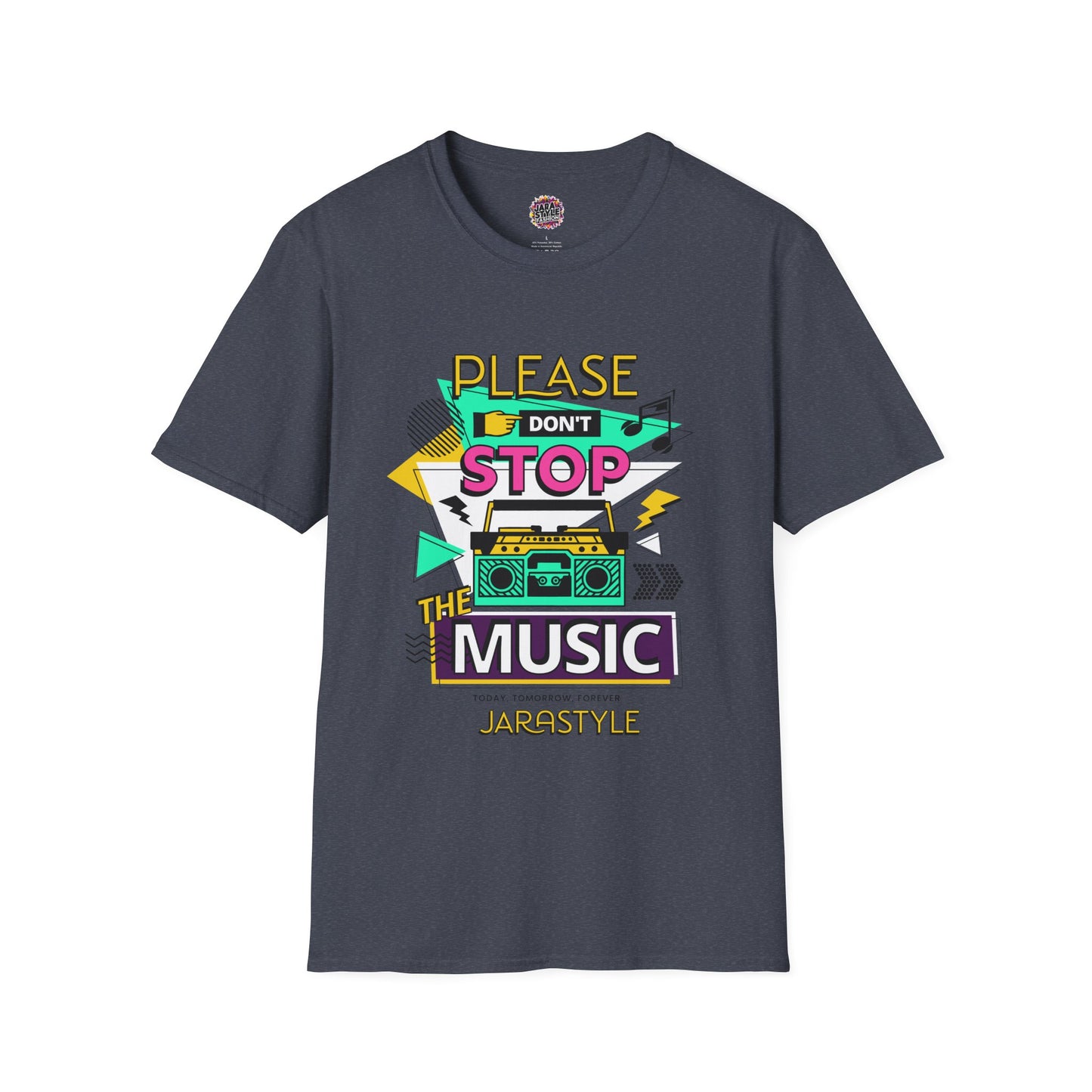 Please Don't Stop the Music Tee: Endless Beats | Jarastyle Rhythm Collection