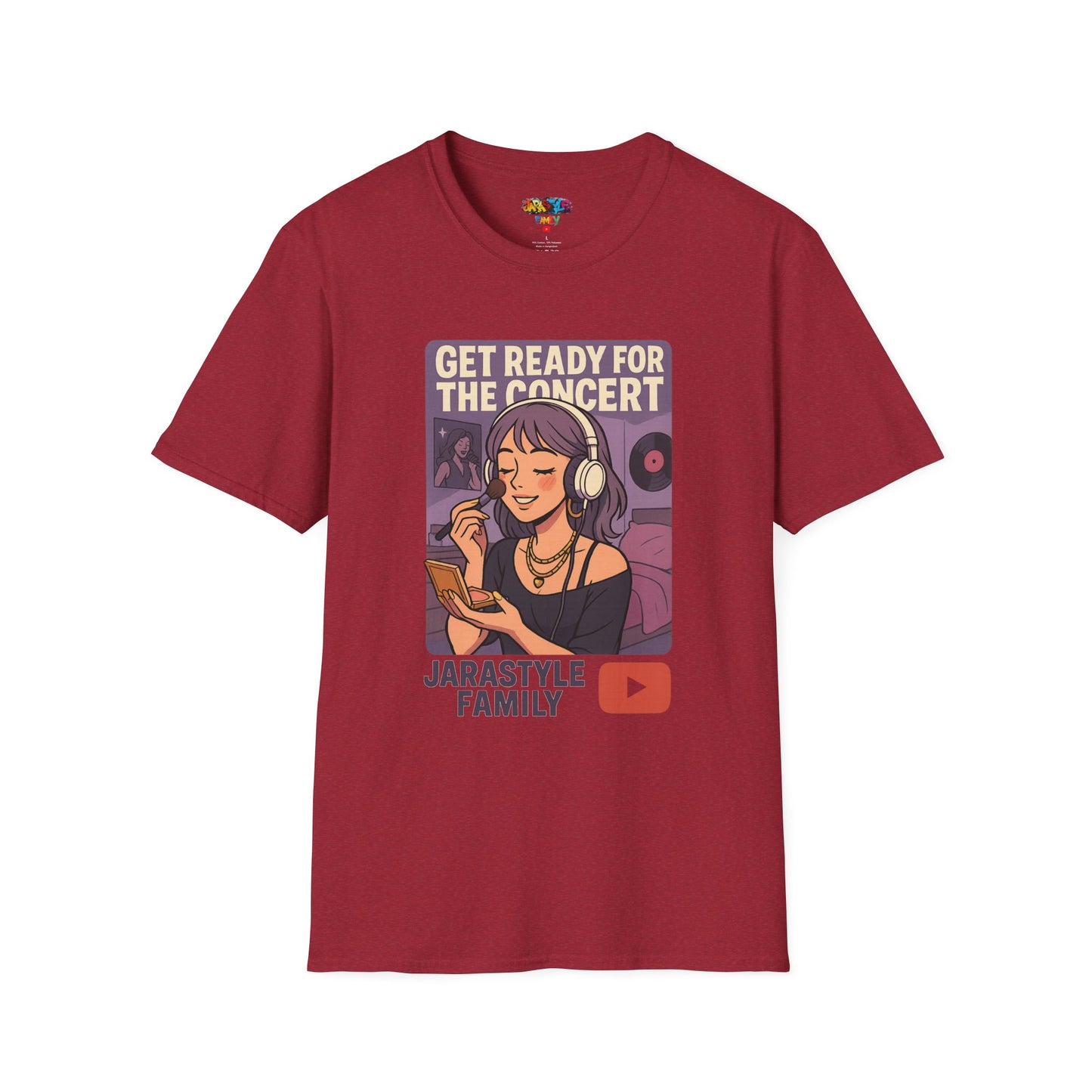 Get Ready for the Concert Unisex Softstyle T-Shirt, Music Lover Tee, Concert Attendee Shirt, Gift for Musicians, Unique Graphic Tee