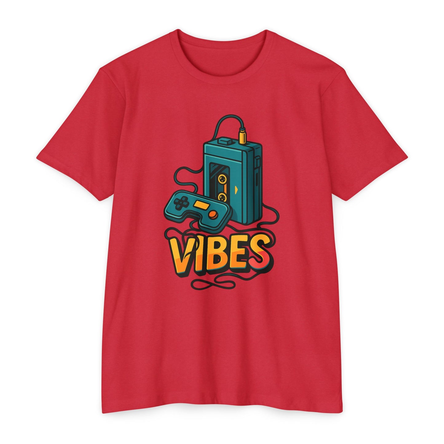 Vibes Gaming T-Shirt, Unisex Casual Tee, Gamer Apparel, Family Shirt, Gift for Gamers, Retro Vibe Shirt
