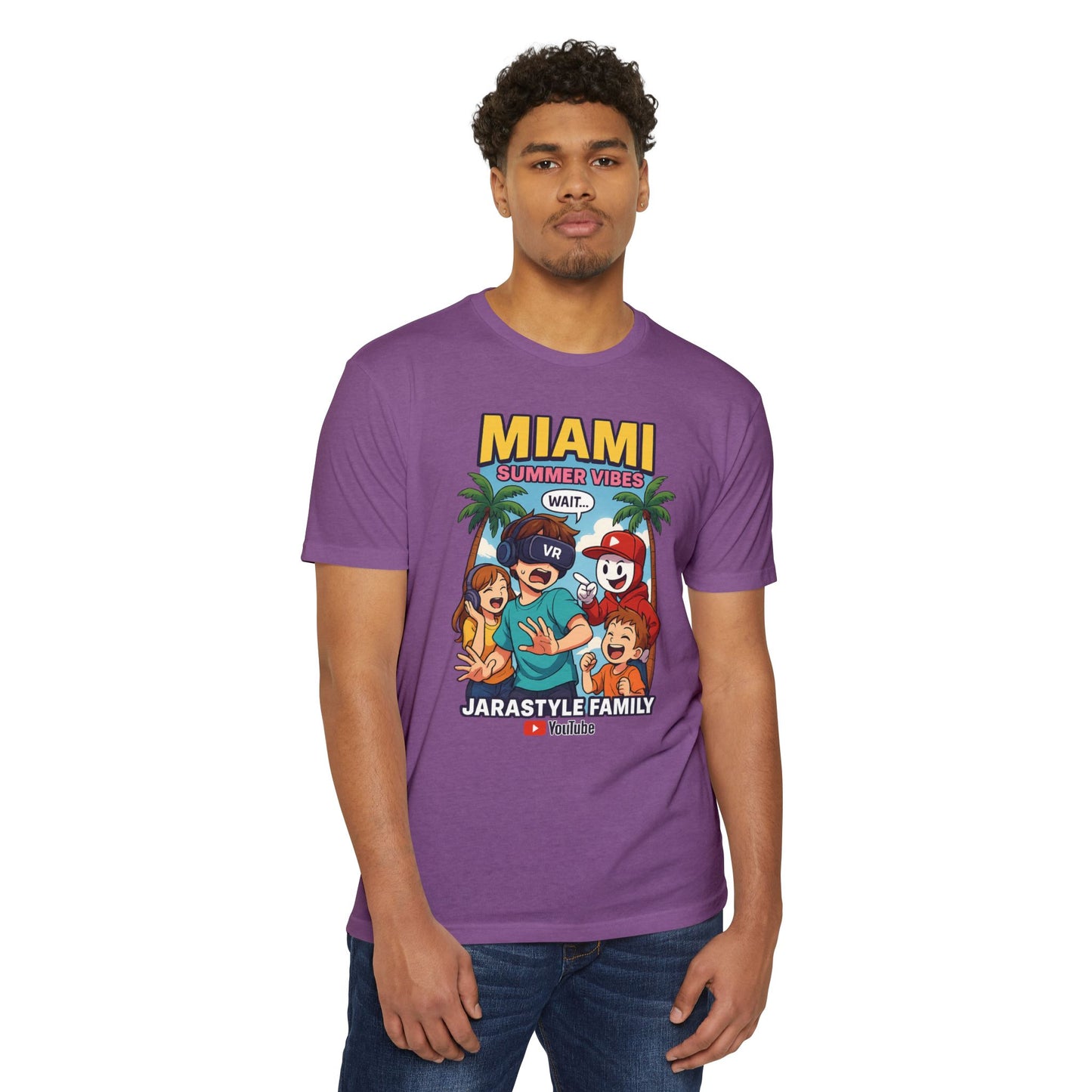 Miami Summer Vibes T-Shirt, Family Fun Tee, Unisex Graphic Shirt, Vacation Outfit, YouTube Merch, Casual Summer Wear