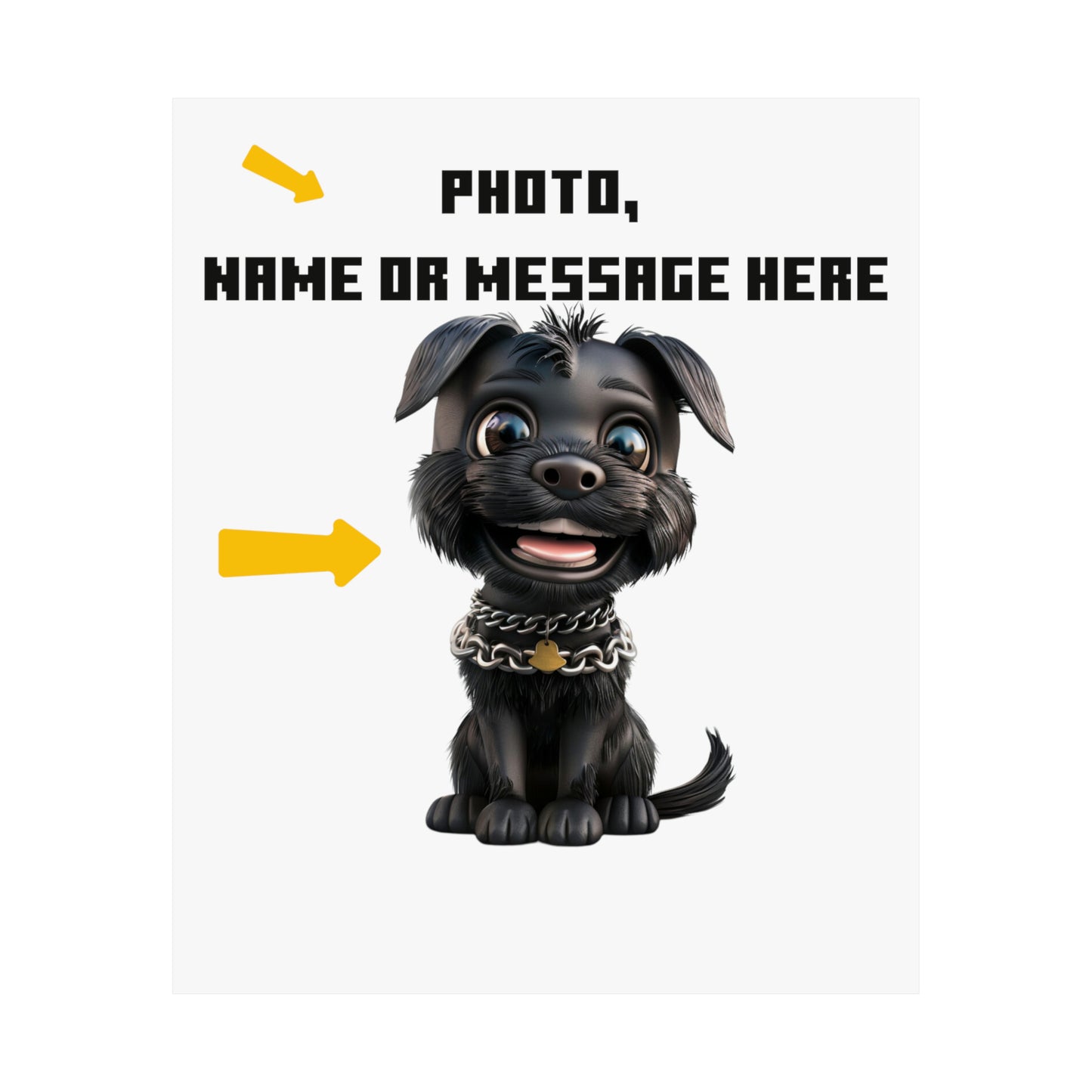 Create Your Masterpiece Poster: Custom Photo, Name, & Message | Jarastyle Personalized Gifts