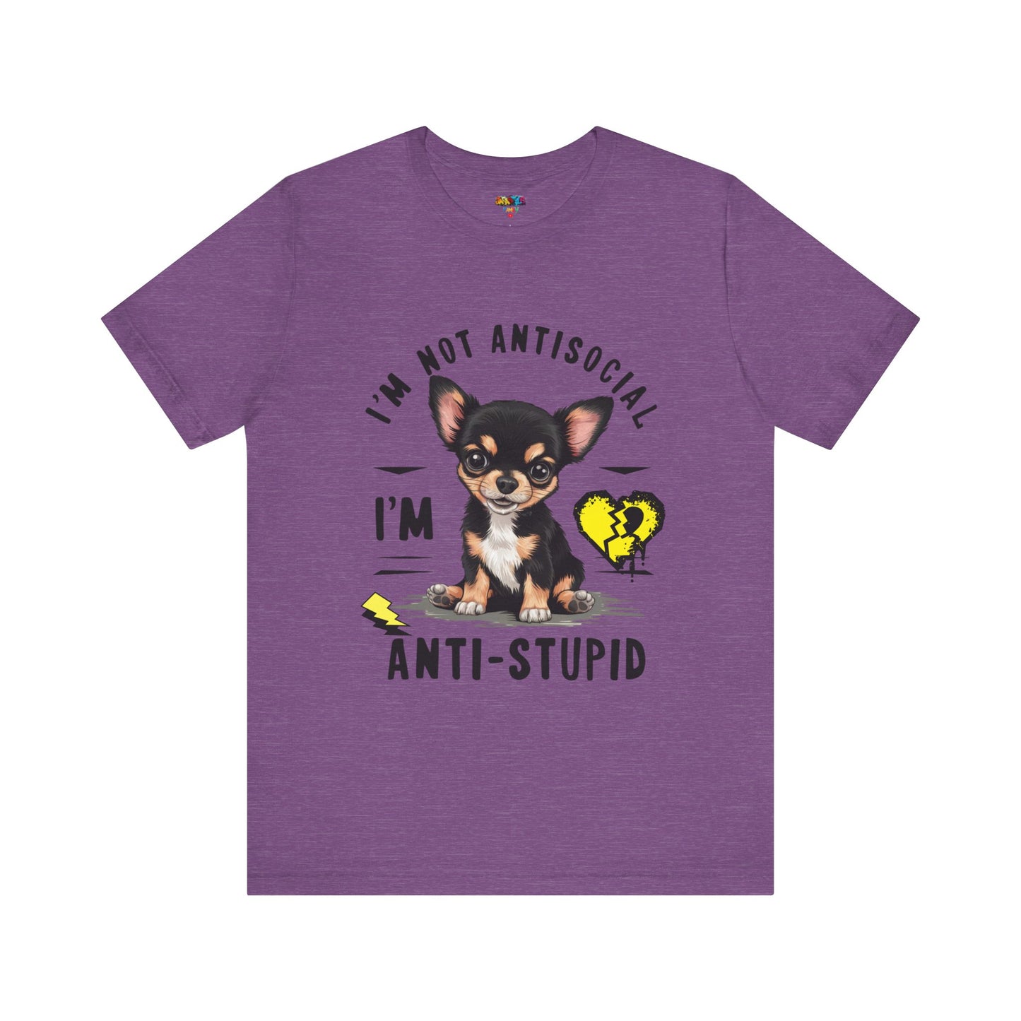 Anti-Stupid Chihuahua Tee: Boldly Speak Your Mind | Jarastyle Humor Collection
