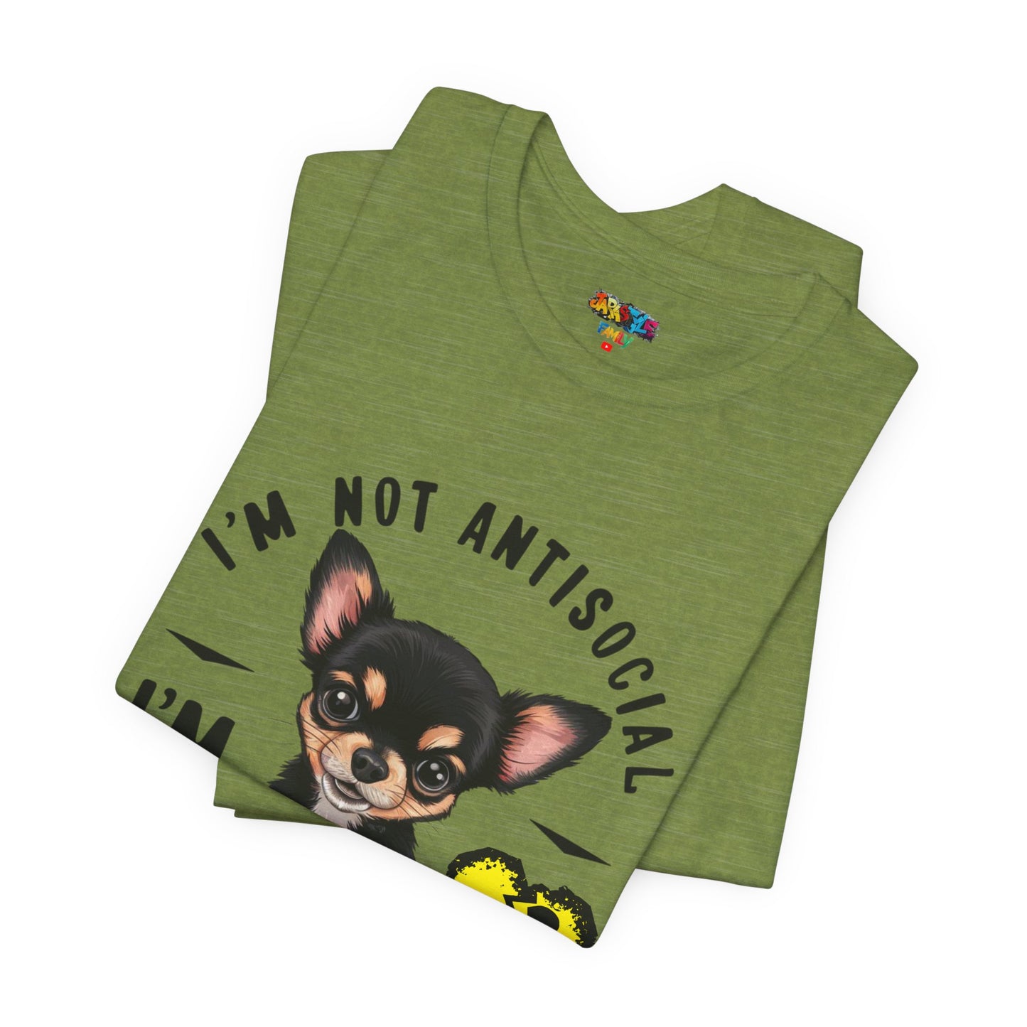 Anti-Stupid Chihuahua Tee: Boldly Speak Your Mind | Jarastyle Humor Collection