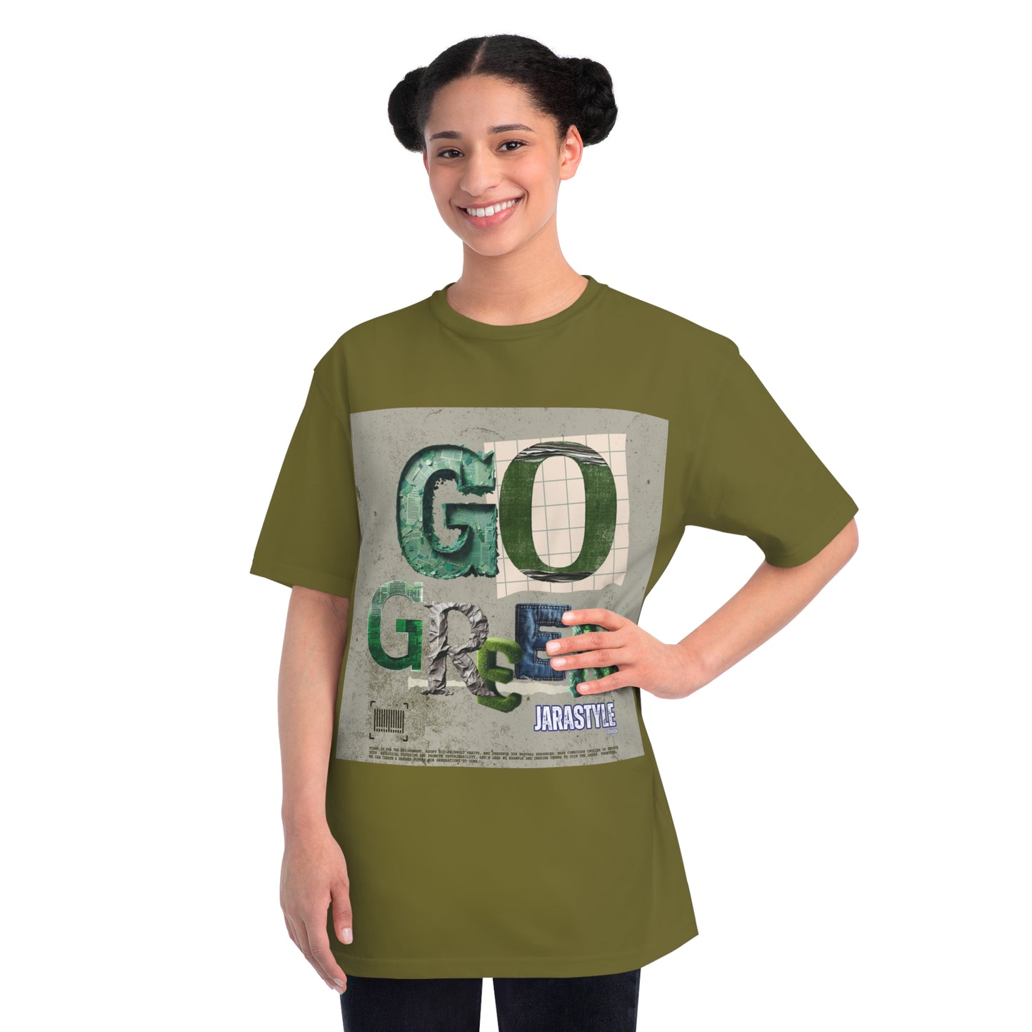 Go Green Tee: Eco-Conscious Style | Jarastyle Eco-Friendly Collection
