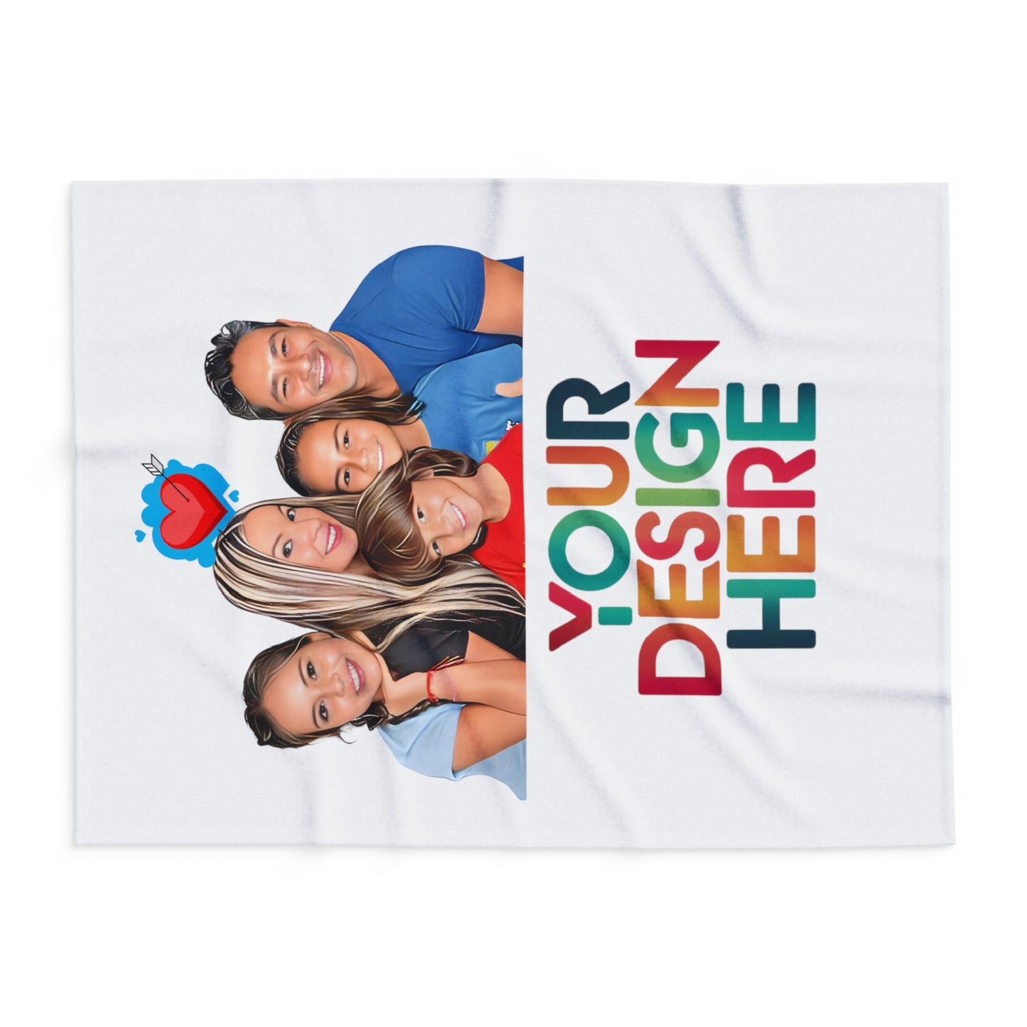 Custom Arctic Fleece Blanket: Add Your Design | Jarastyle Cozy Creations Collection