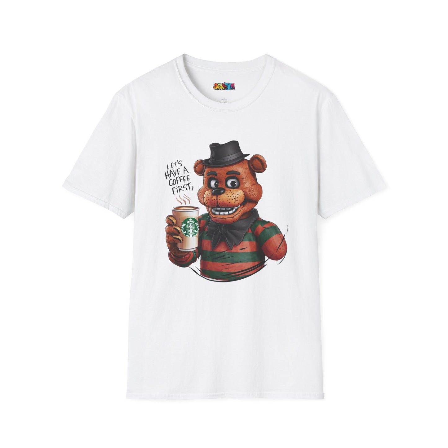 Coffee First, Adventures Next Tee: Start Your Day with Energy | Jarastyle Gamer's Collection