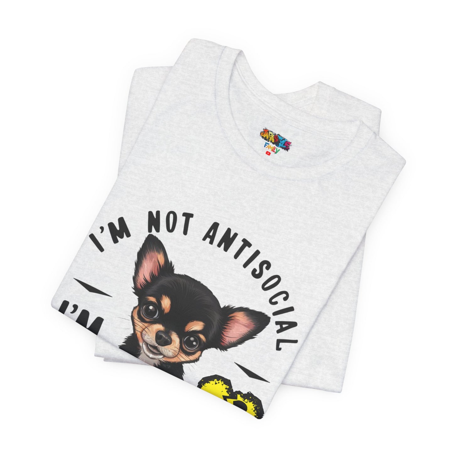 Anti-Stupid Chihuahua Tee: Boldly Speak Your Mind | Jarastyle Humor Collection