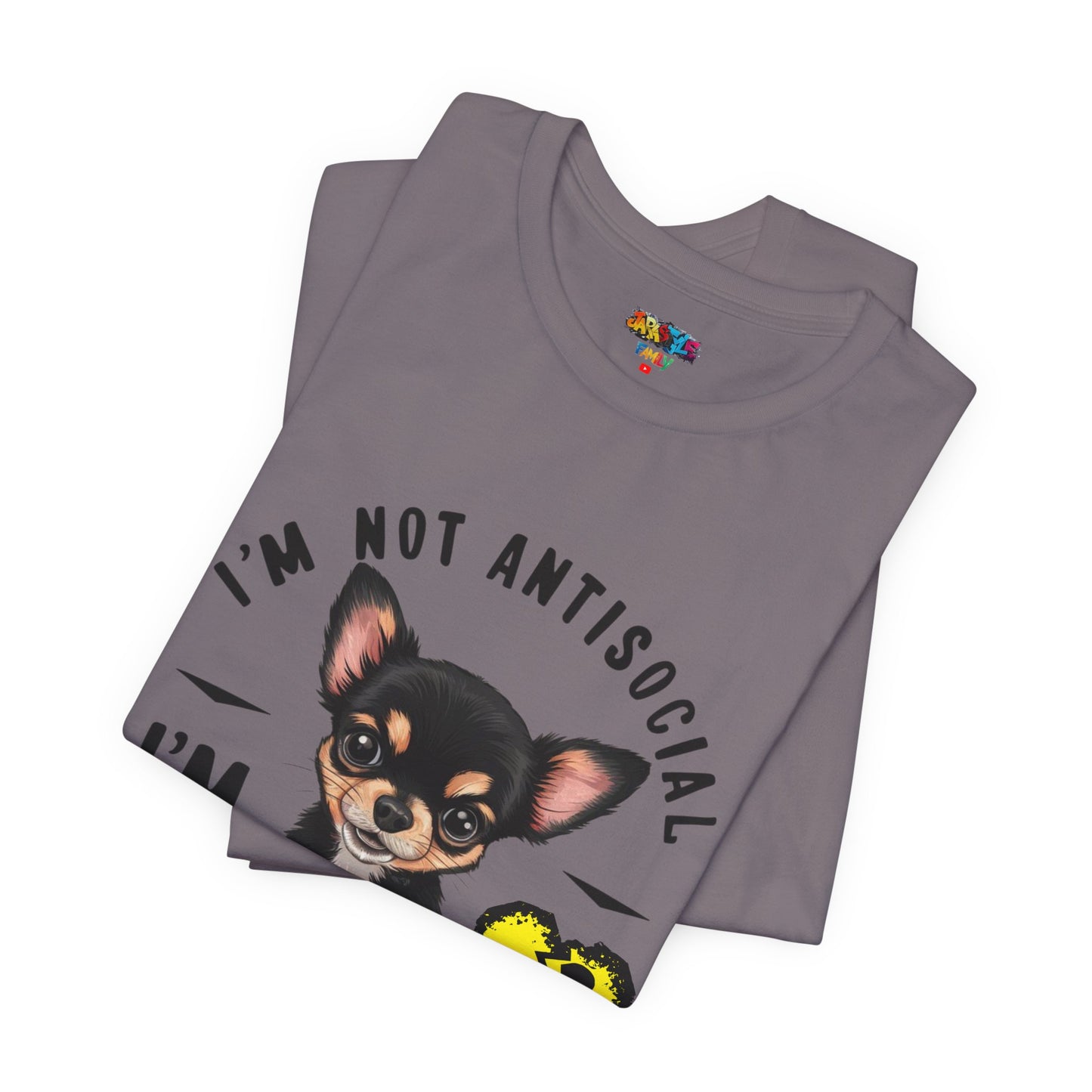 Anti-Stupid Chihuahua Tee: Boldly Speak Your Mind | Jarastyle Humor Collection