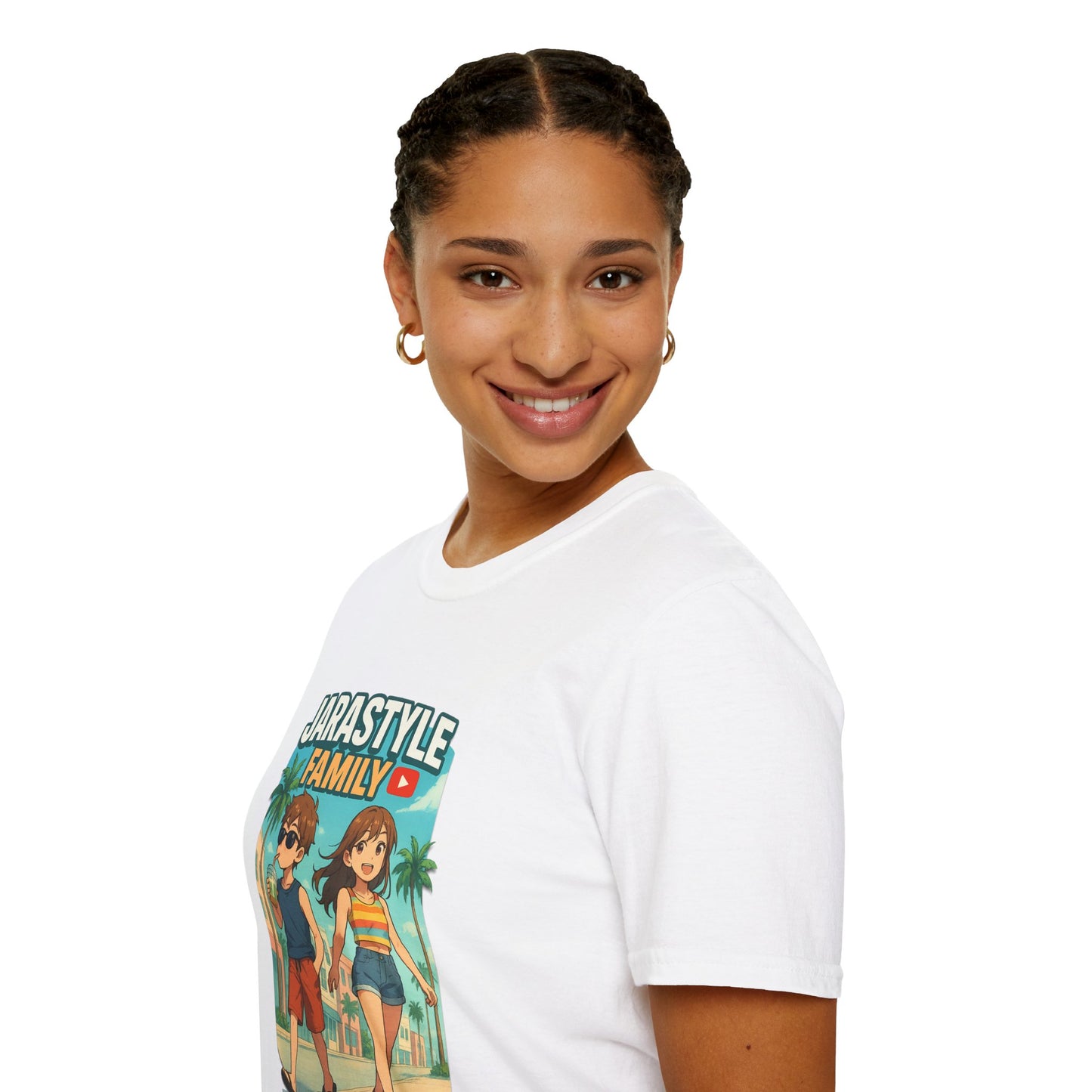 Unisex Softstyle T-Shirt with Jarastyle Family Design, Summer Vibe
