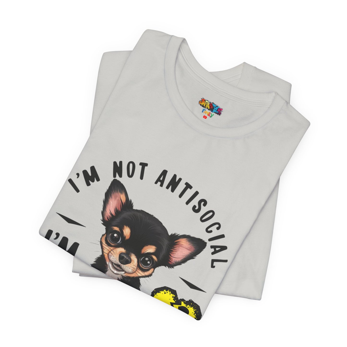 Anti-Stupid Chihuahua Tee: Boldly Speak Your Mind | Jarastyle Humor Collection