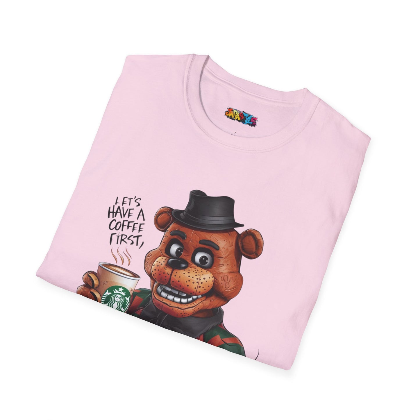Coffee First, Adventures Next Tee: Start Your Day with Energy | Jarastyle Gamer's Collection