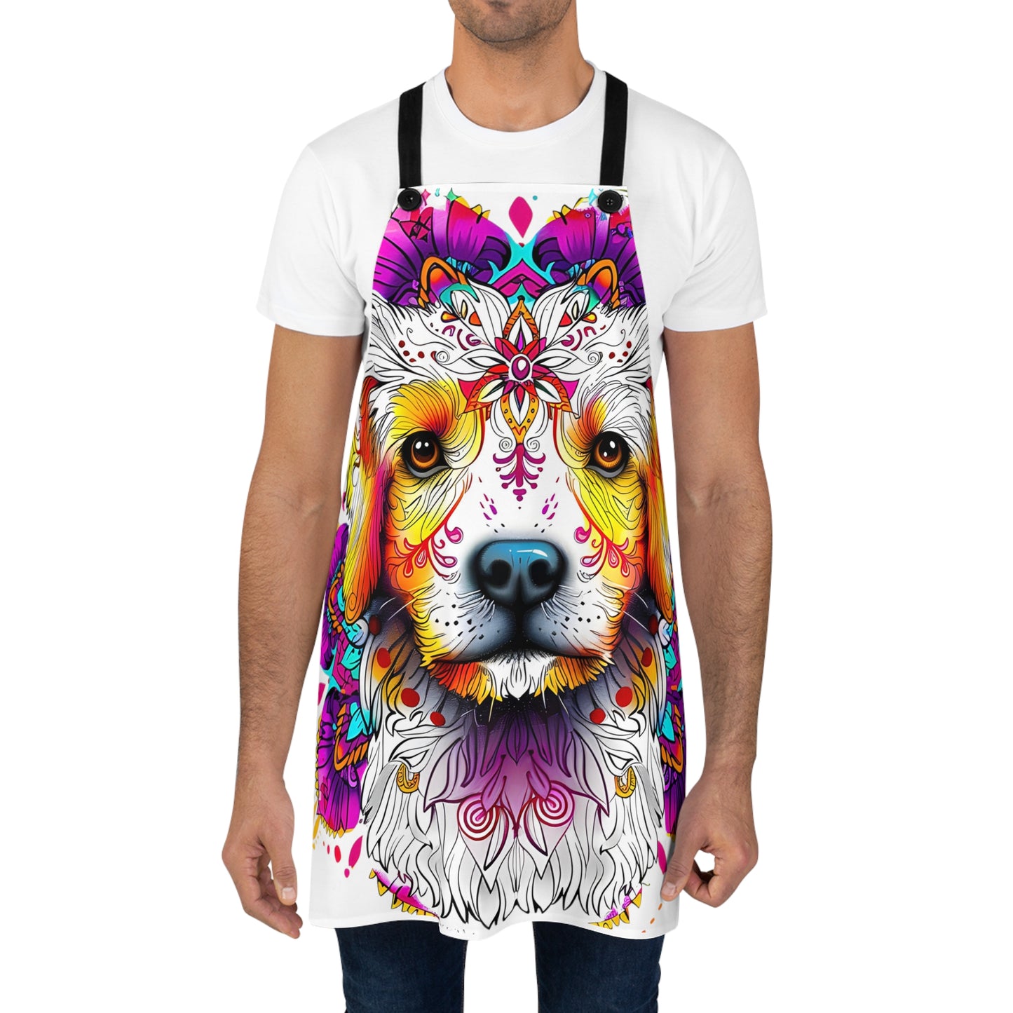 Dog Mantra Apron: Cook with Love & Paws | Jarastyle Pet Lovers' Kitchen Collection