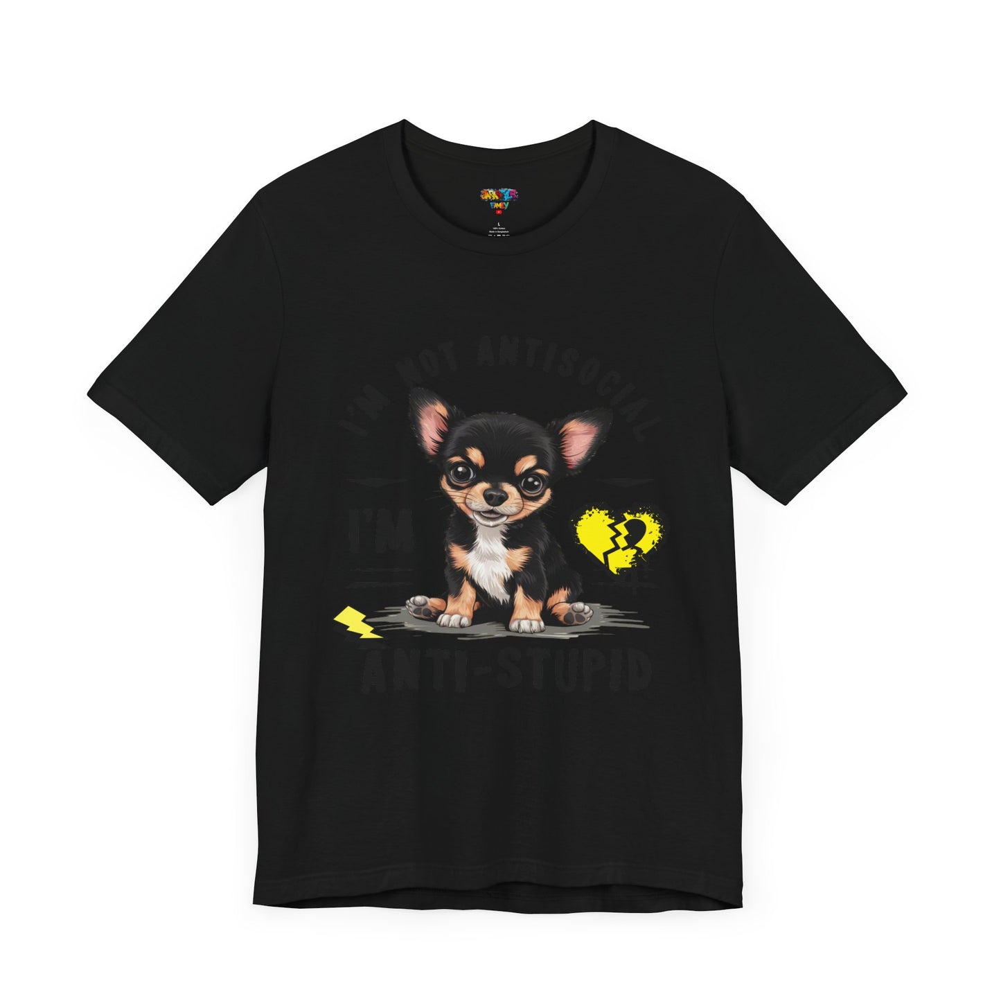 Anti-Stupid Chihuahua Tee: Boldly Speak Your Mind | Jarastyle Humor Collection