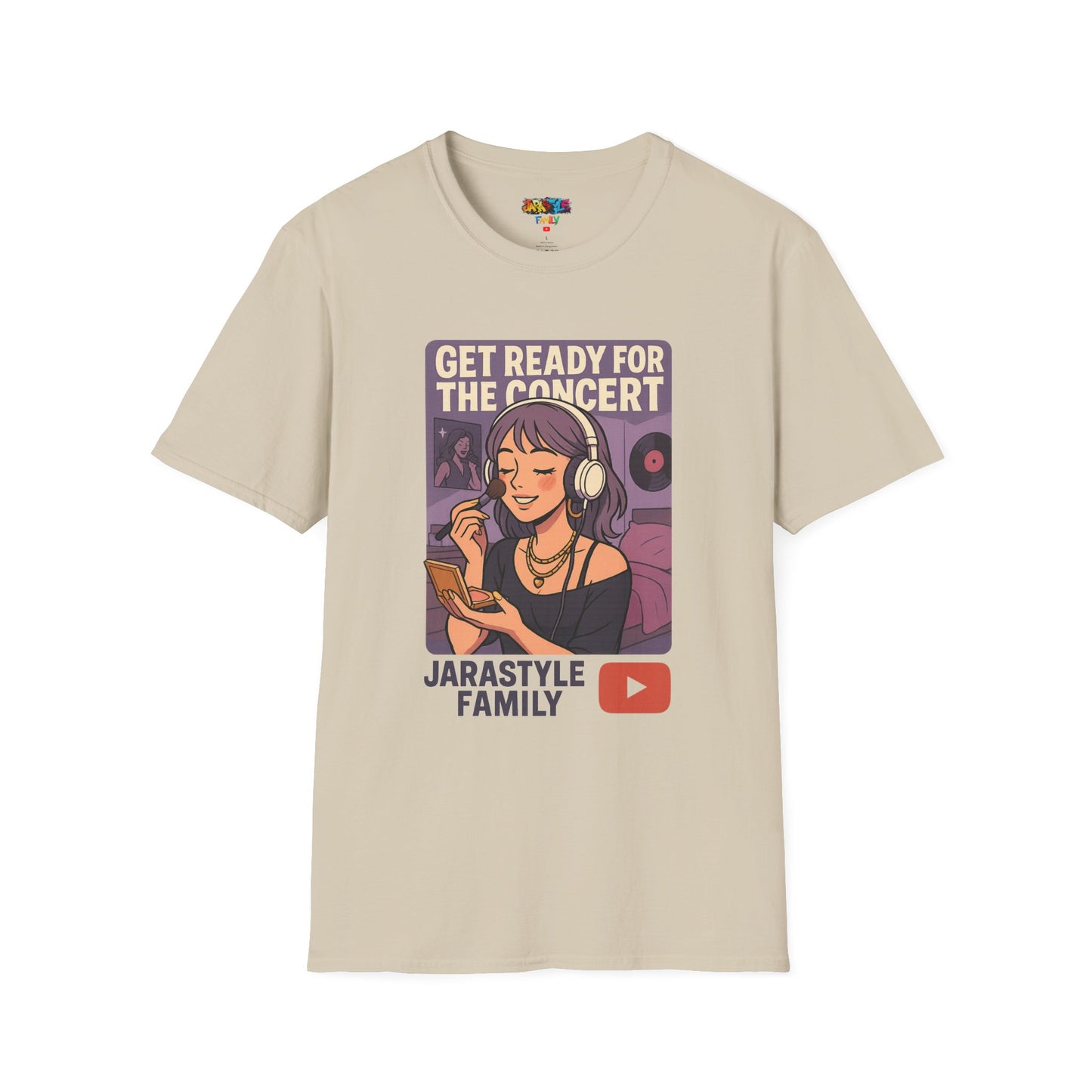 Get Ready for the Concert Unisex Softstyle T-Shirt, Music Lover Tee, Concert Attendee Shirt, Gift for Musicians, Unique Graphic Tee