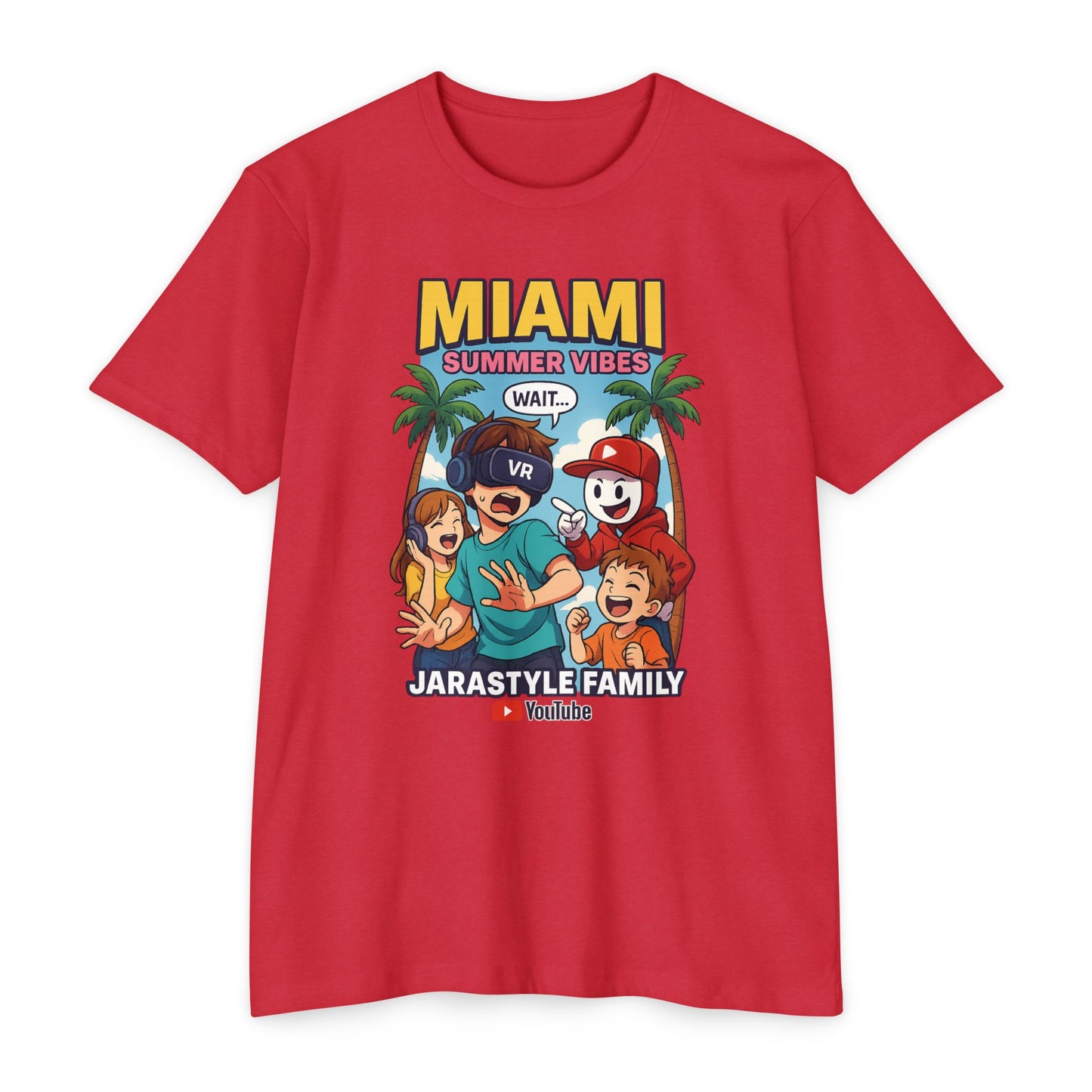 Miami Summer Vibes T-Shirt, Family Fun Tee, Unisex Graphic Shirt, Vacation Outfit, YouTube Merch, Casual Summer Wear