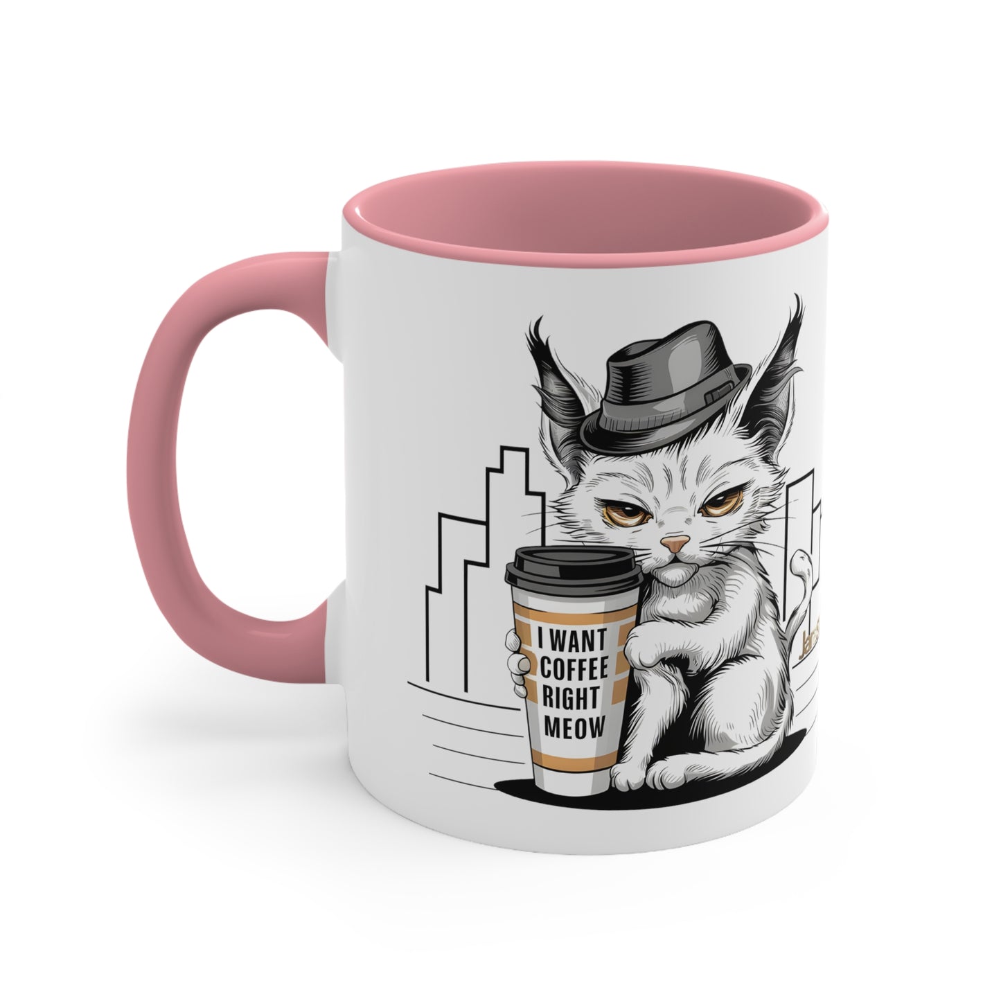 Cat Lover's Coffee Mug for Mom: 'I Want My Coffee Right Meaw' | Jarastyle Pet Collection