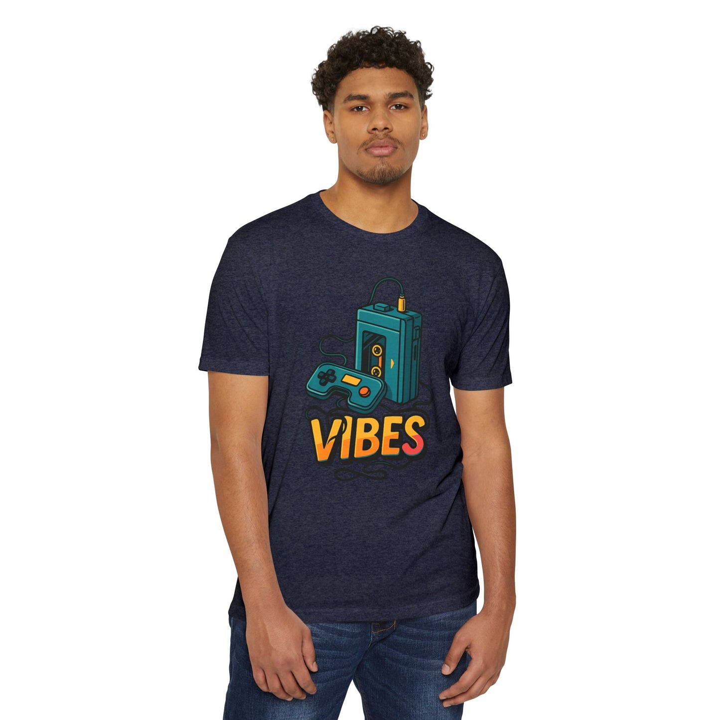 Vibes Gaming T-Shirt, Unisex Casual Tee, Gamer Apparel, Family Shirt, Gift for Gamers, Retro Vibe Shirt