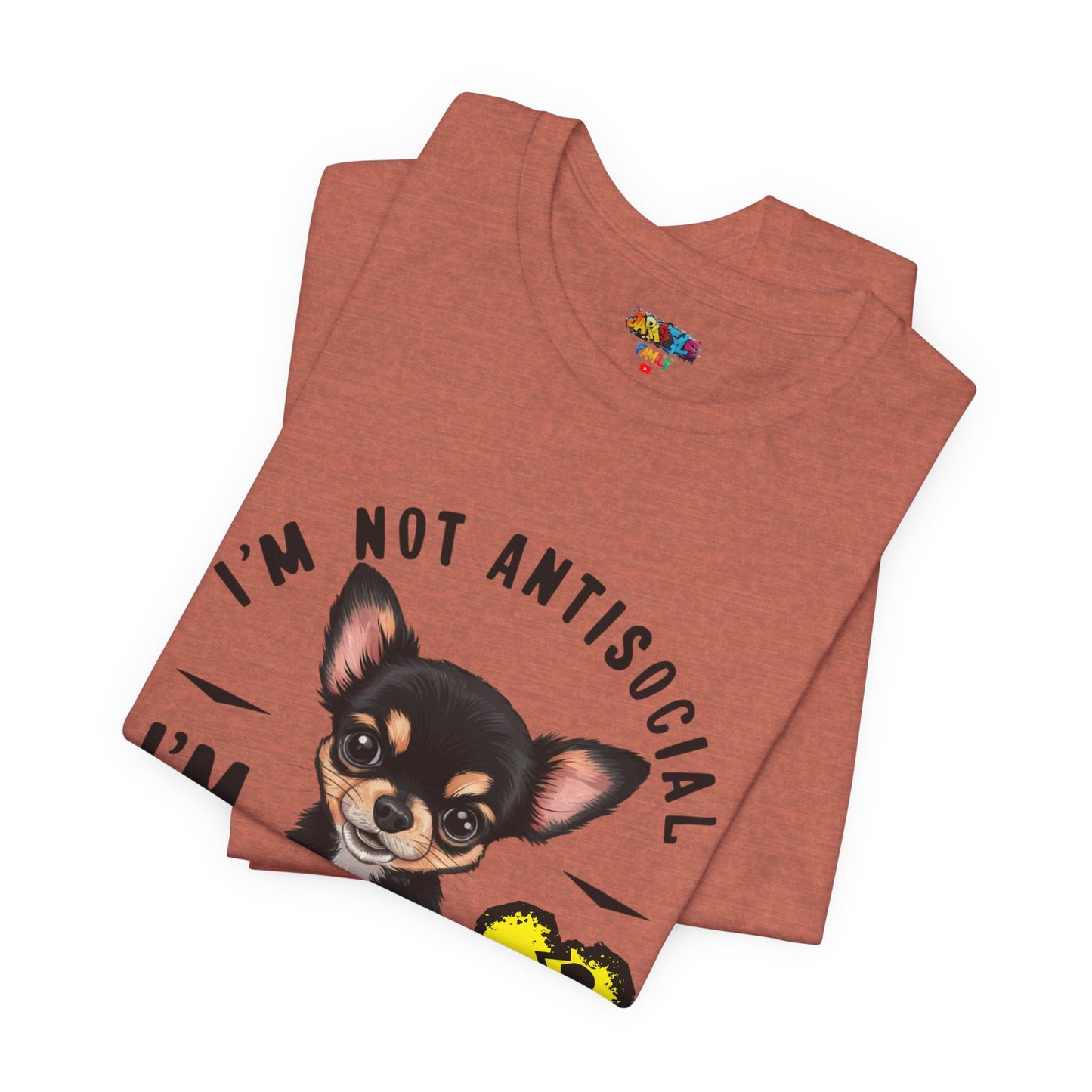Anti-Stupid Chihuahua Tee: Boldly Speak Your Mind | Jarastyle Humor Collection