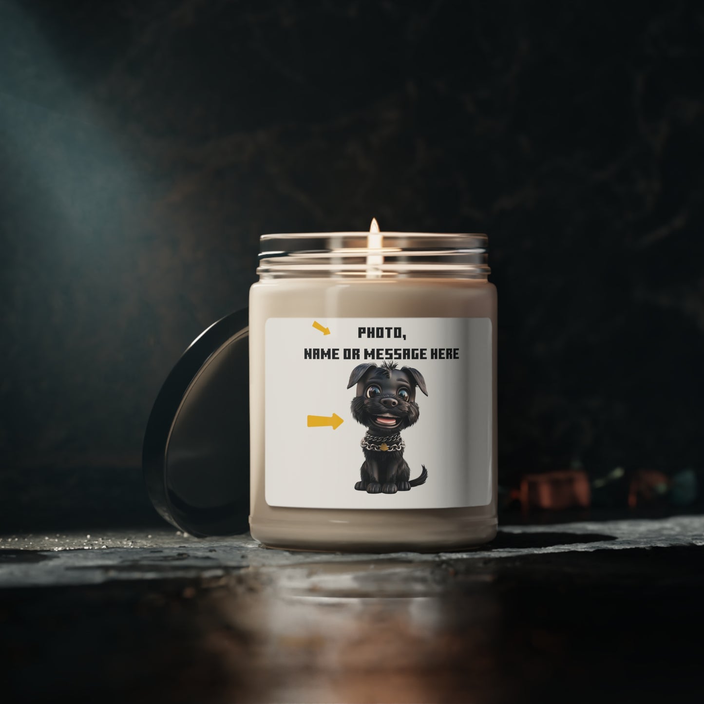 Create Your Light Custom Candle: Photo, Name, & Message | Jarastyle Personalized Gifts