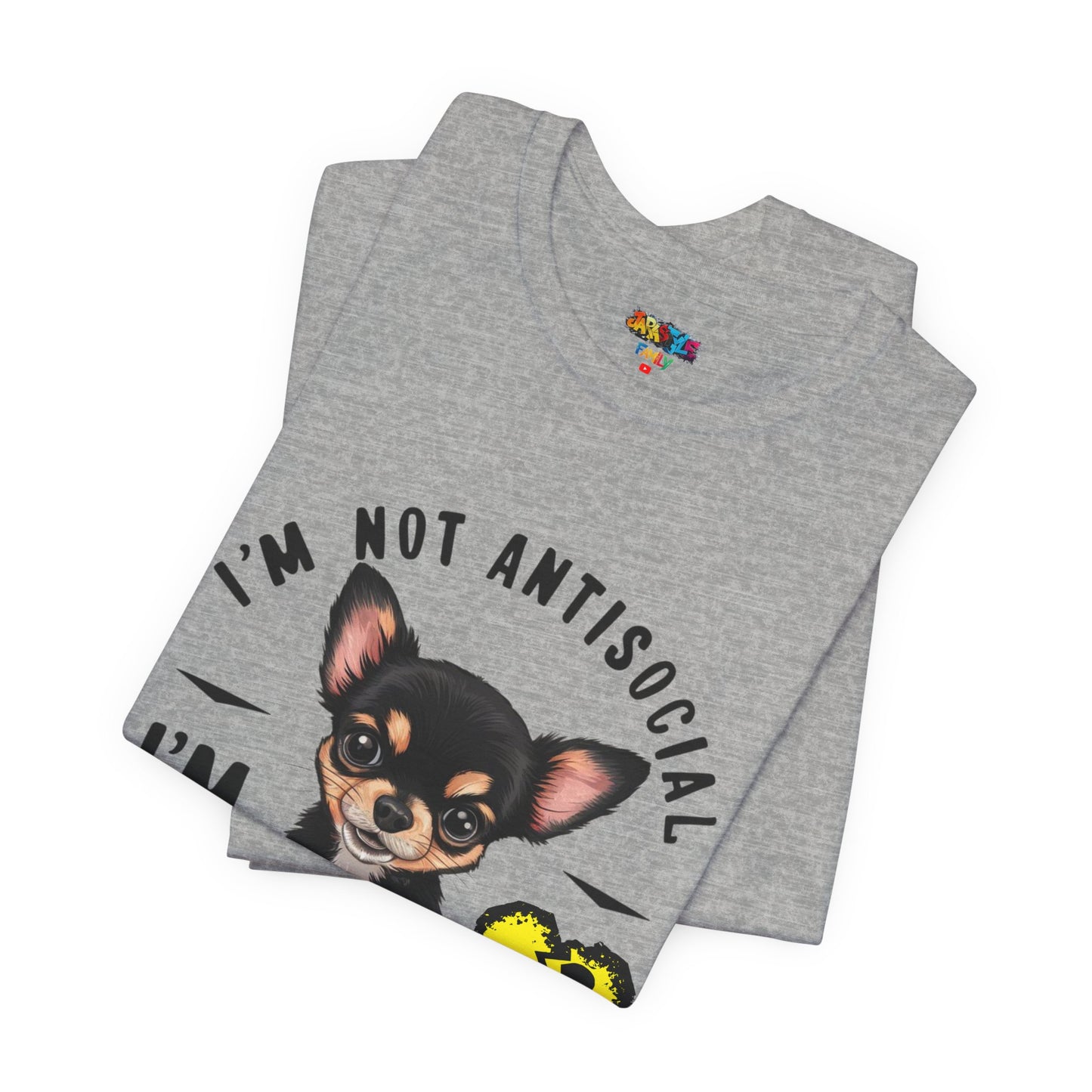 Anti-Stupid Chihuahua Tee: Boldly Speak Your Mind | Jarastyle Humor Collection