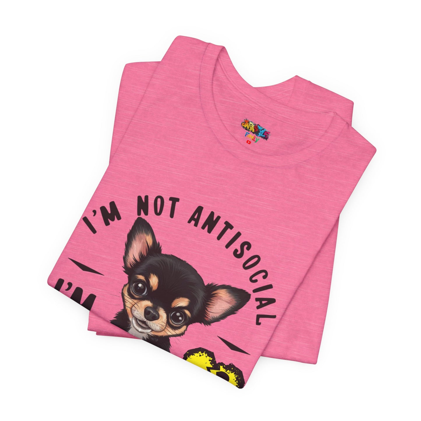 Anti-Stupid Chihuahua Tee: Boldly Speak Your Mind | Jarastyle Humor Collection