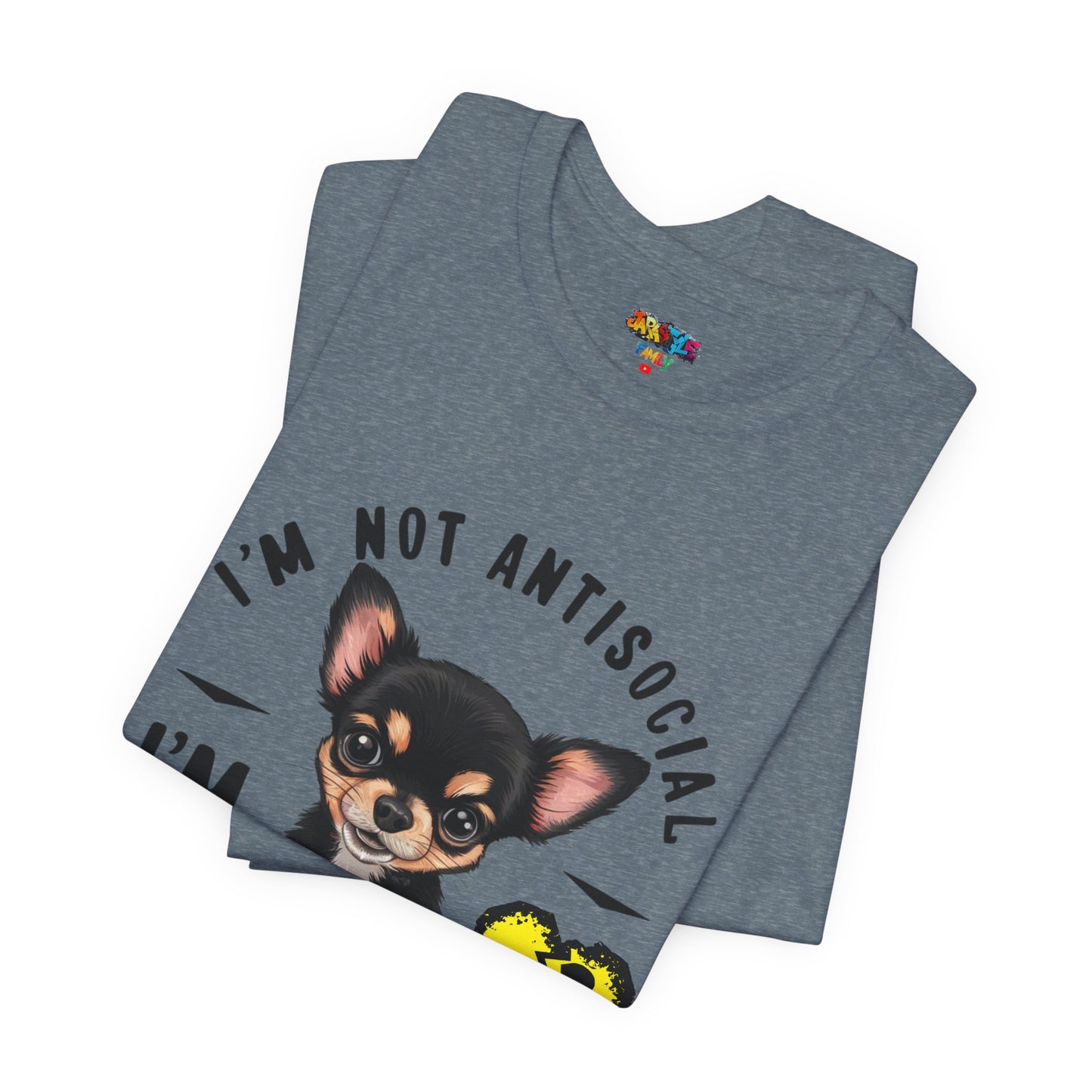 Anti-Stupid Chihuahua Tee: Boldly Speak Your Mind | Jarastyle Humor Collection