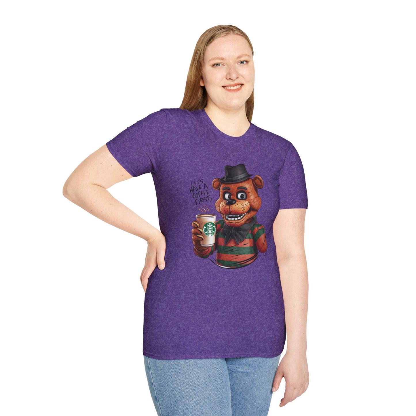 Coffee First, Adventures Next Tee: Start Your Day with Energy | Jarastyle Gamer's Collection