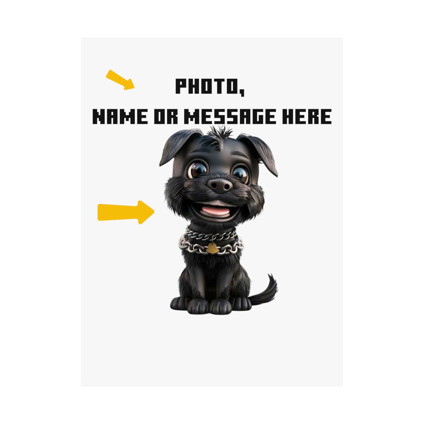 Create Your Masterpiece Poster: Custom Photo, Name, & Message | Jarastyle Personalized Gifts