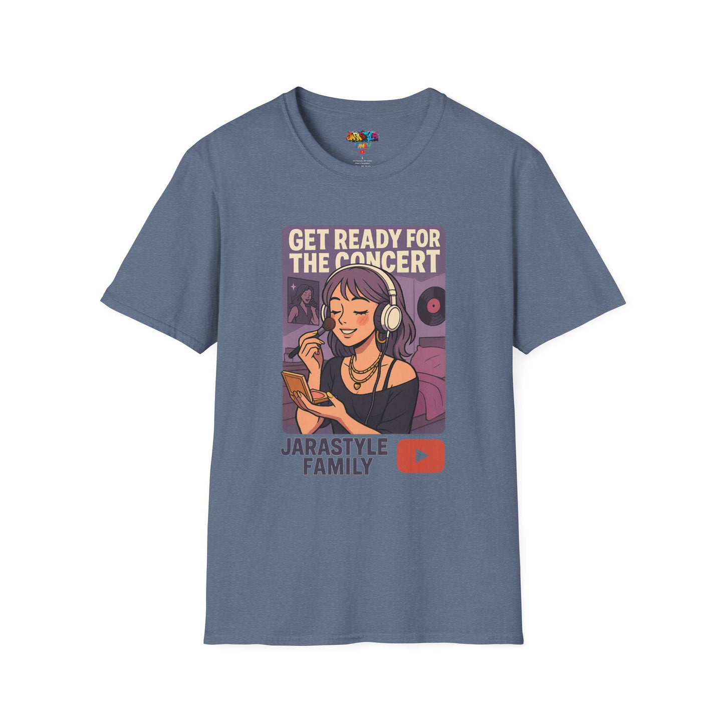 Get Ready for the Concert Unisex Softstyle T-Shirt, Music Lover Tee, Concert Attendee Shirt, Gift for Musicians, Unique Graphic Tee