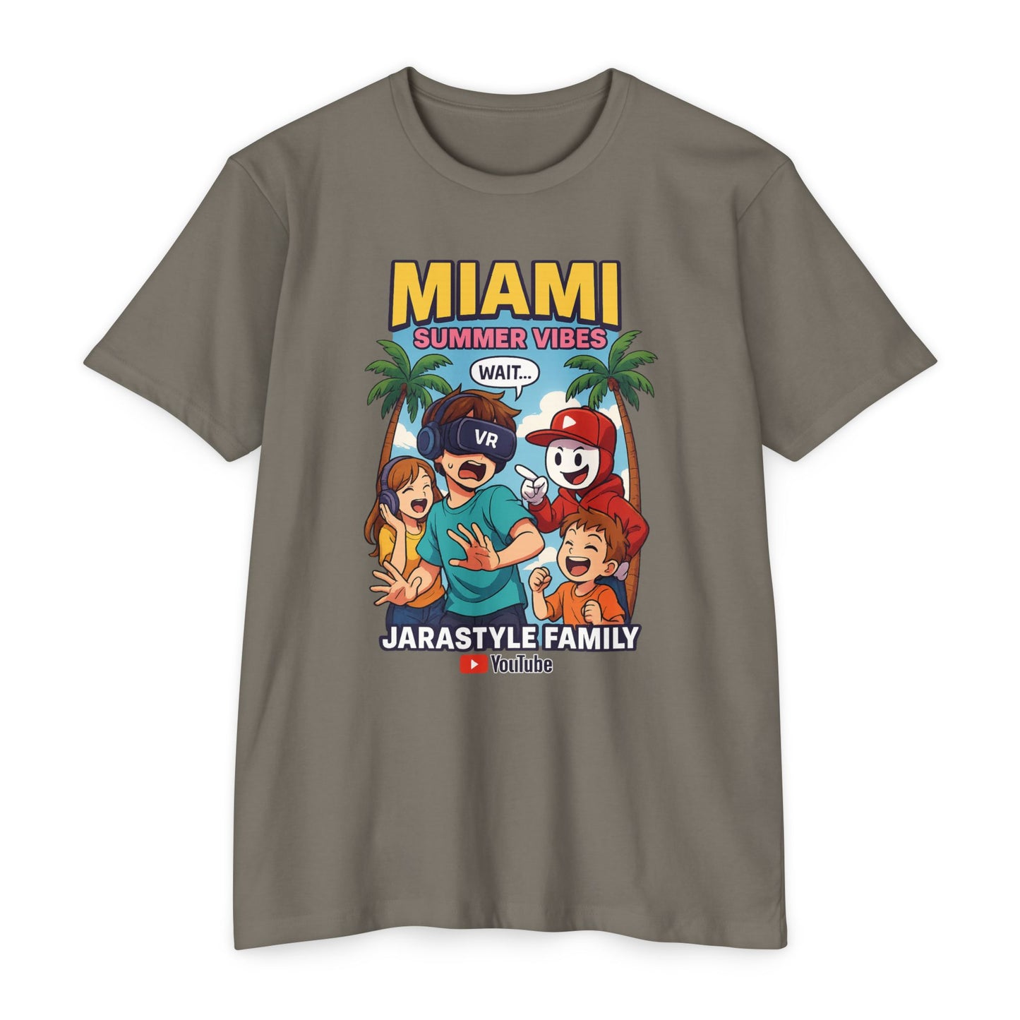 Miami Summer Vibes T-Shirt, Family Fun Tee, Unisex Graphic Shirt, Vacation Outfit, YouTube Merch, Casual Summer Wear