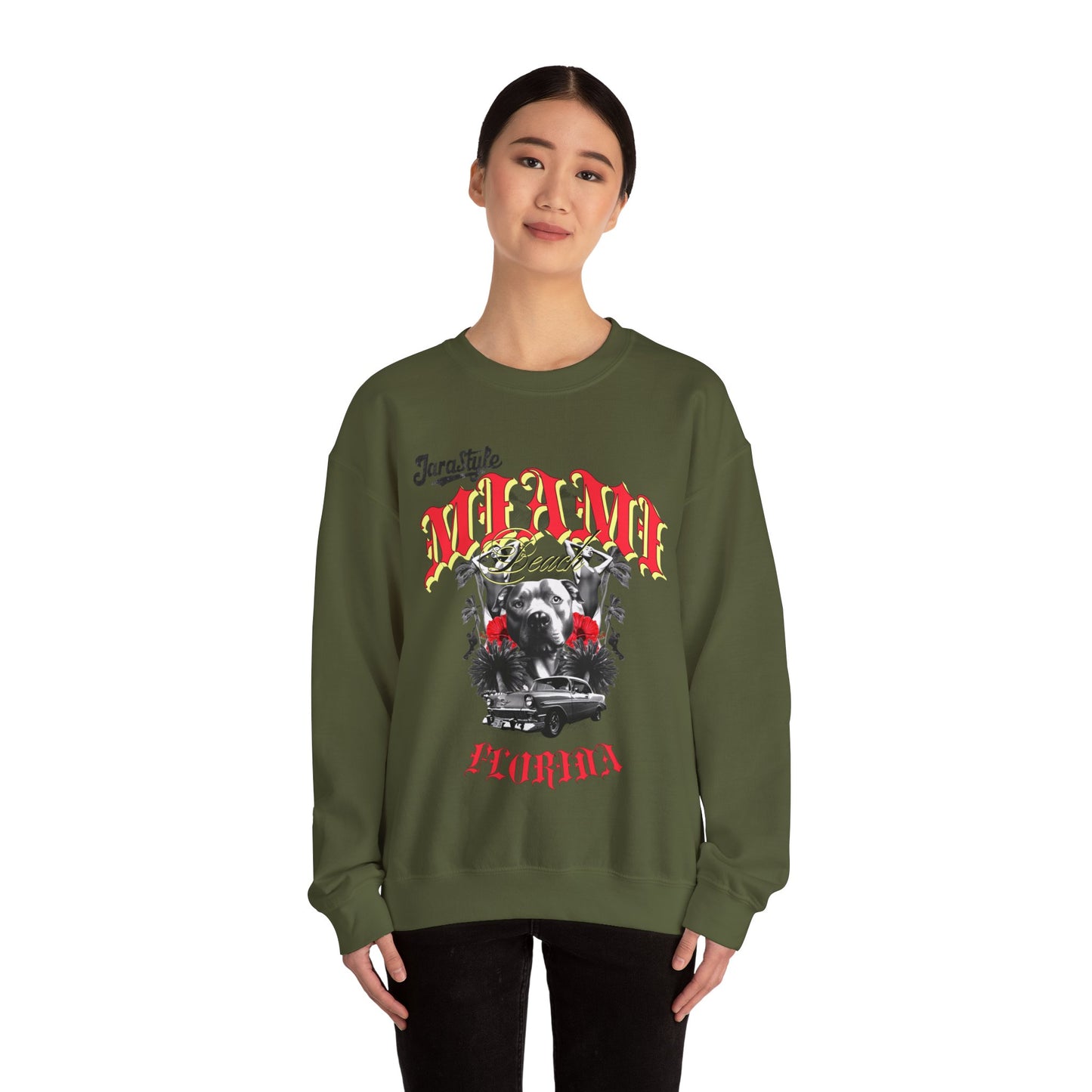 Miami Florida Vintage Sweatshirt: Retro Jarastyle Vibes | Jarastyle Classic Collection
