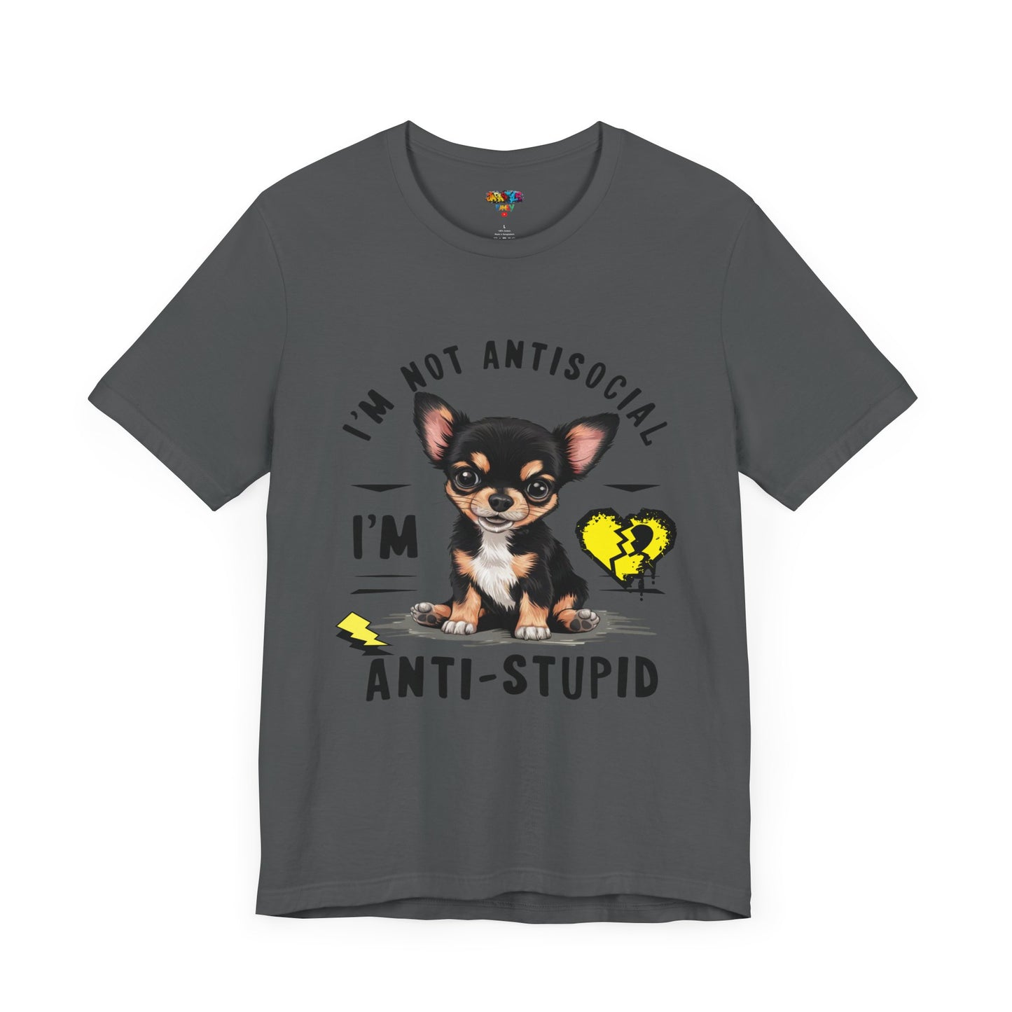 Anti-Stupid Chihuahua Tee: Boldly Speak Your Mind | Jarastyle Humor Collection